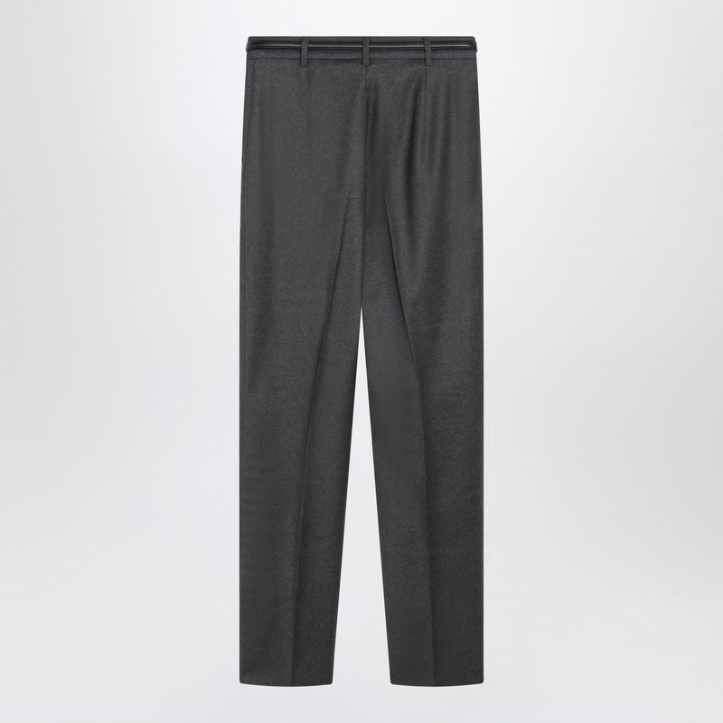 MAX MARA STUDIO Wool Trousers with Pleats and Belt - Women’s FW25