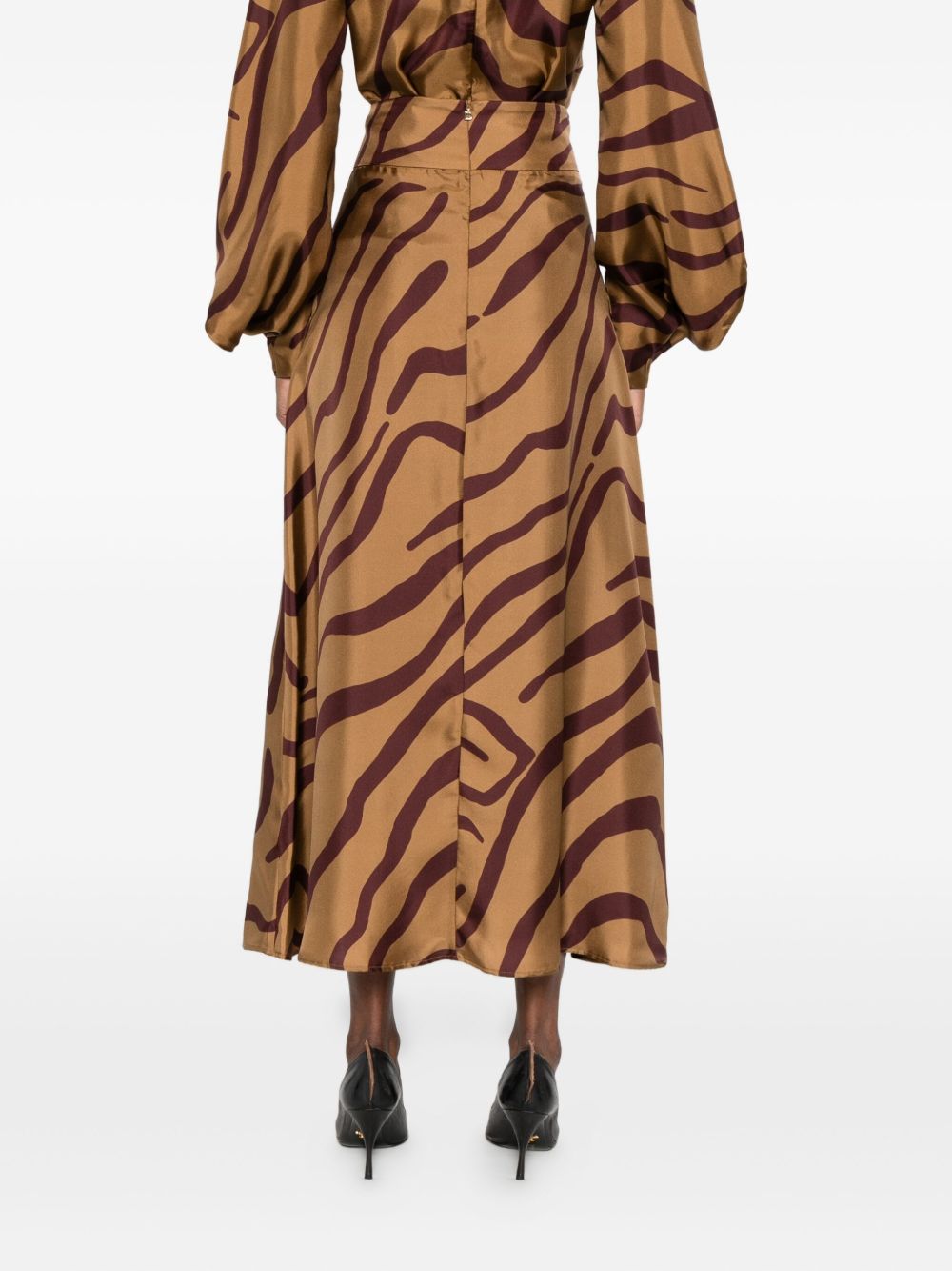 RAQUEL DINIZ Elegant Silk Skirt for Women - Fall Winter Collection