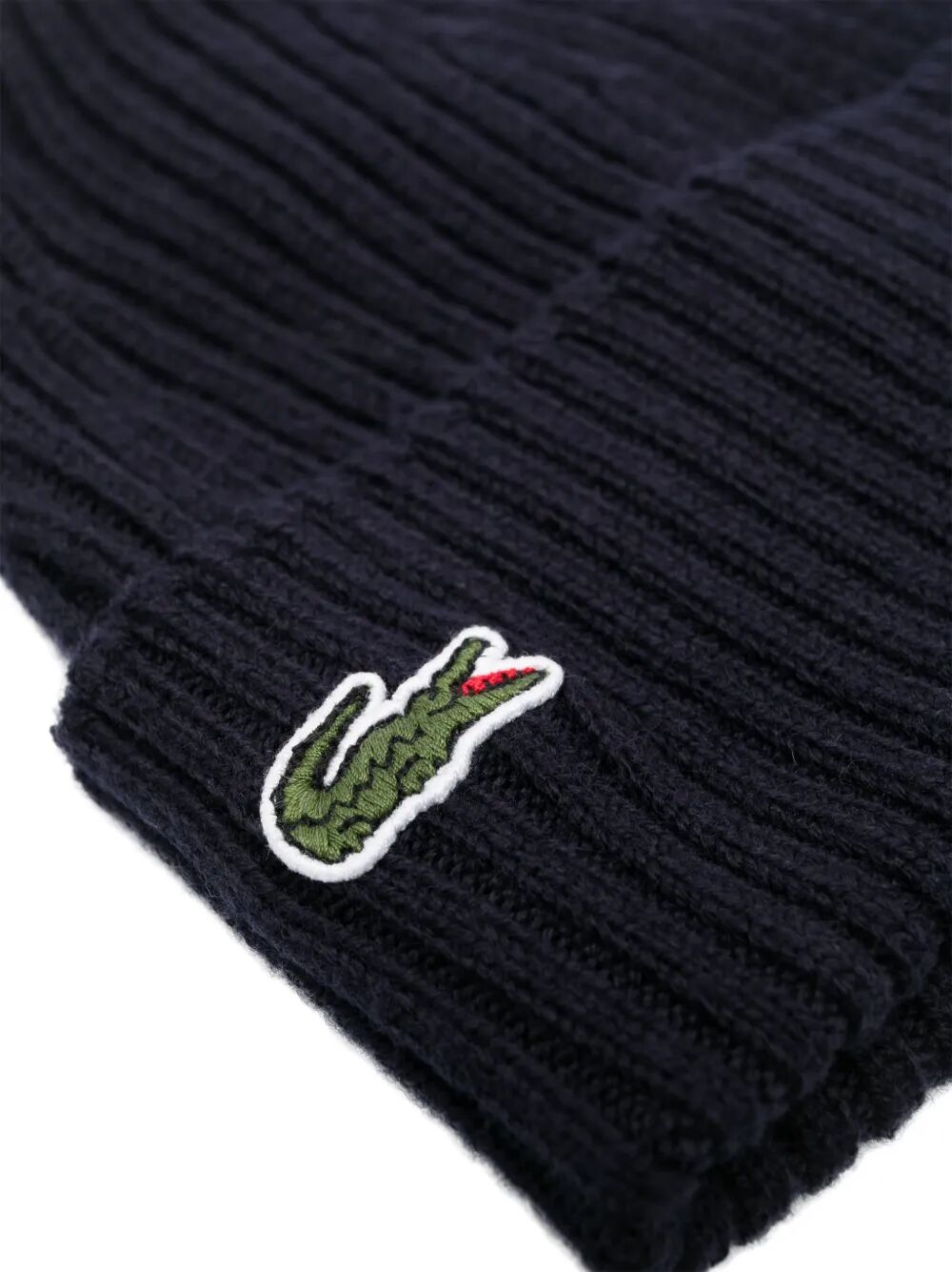 LACOSTE Women's High Lapel Beanie Hat
