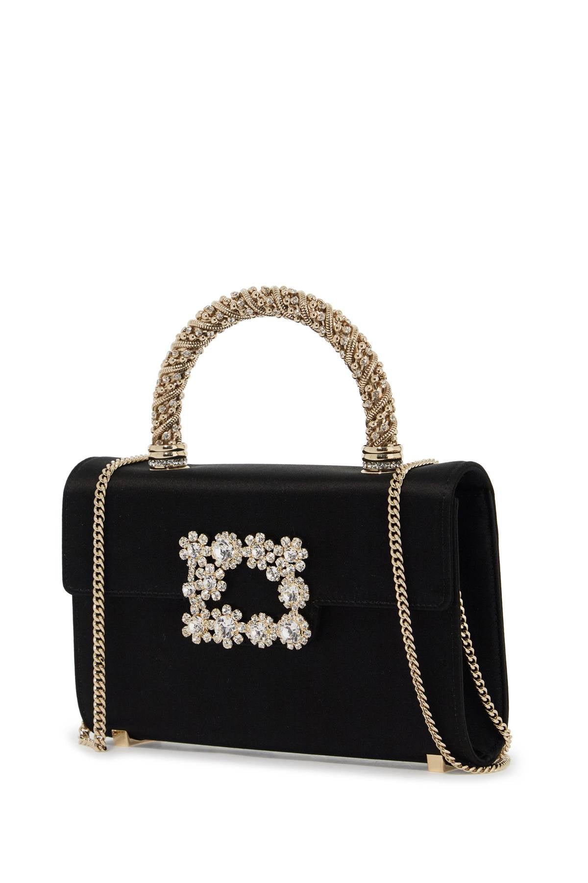 ROGER VIVIER Envelope Flower Jewel Mini Handbag