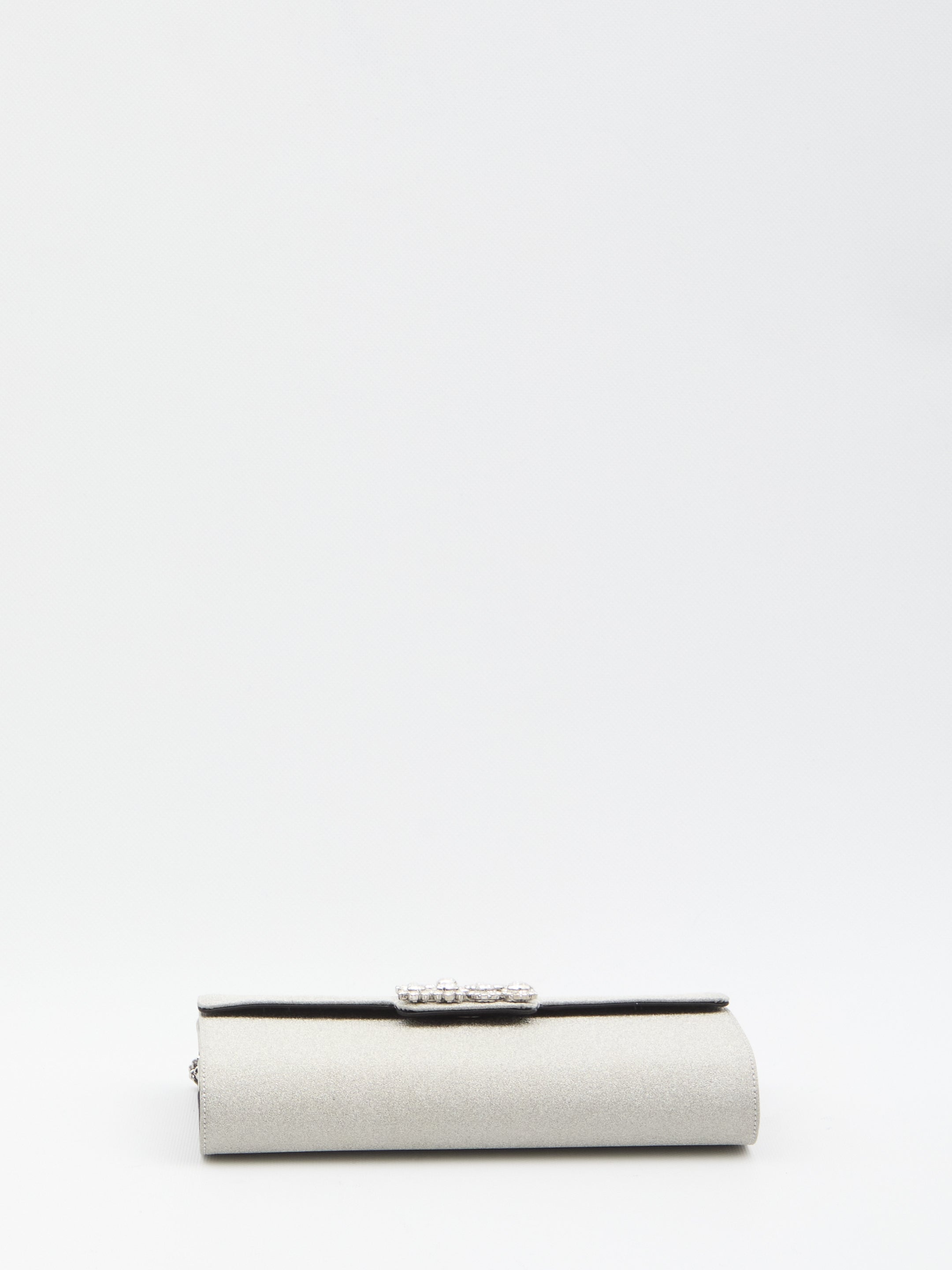 ROGER VIVIER Envelope Flower Strass Mini Handbag - 25 X 13 X 3.5 CM