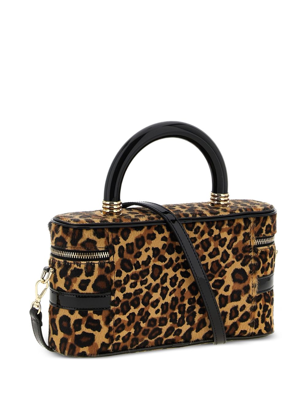 ROGER VIVIER Belle Vivier Vanity Mini Handbag - Leopard Print