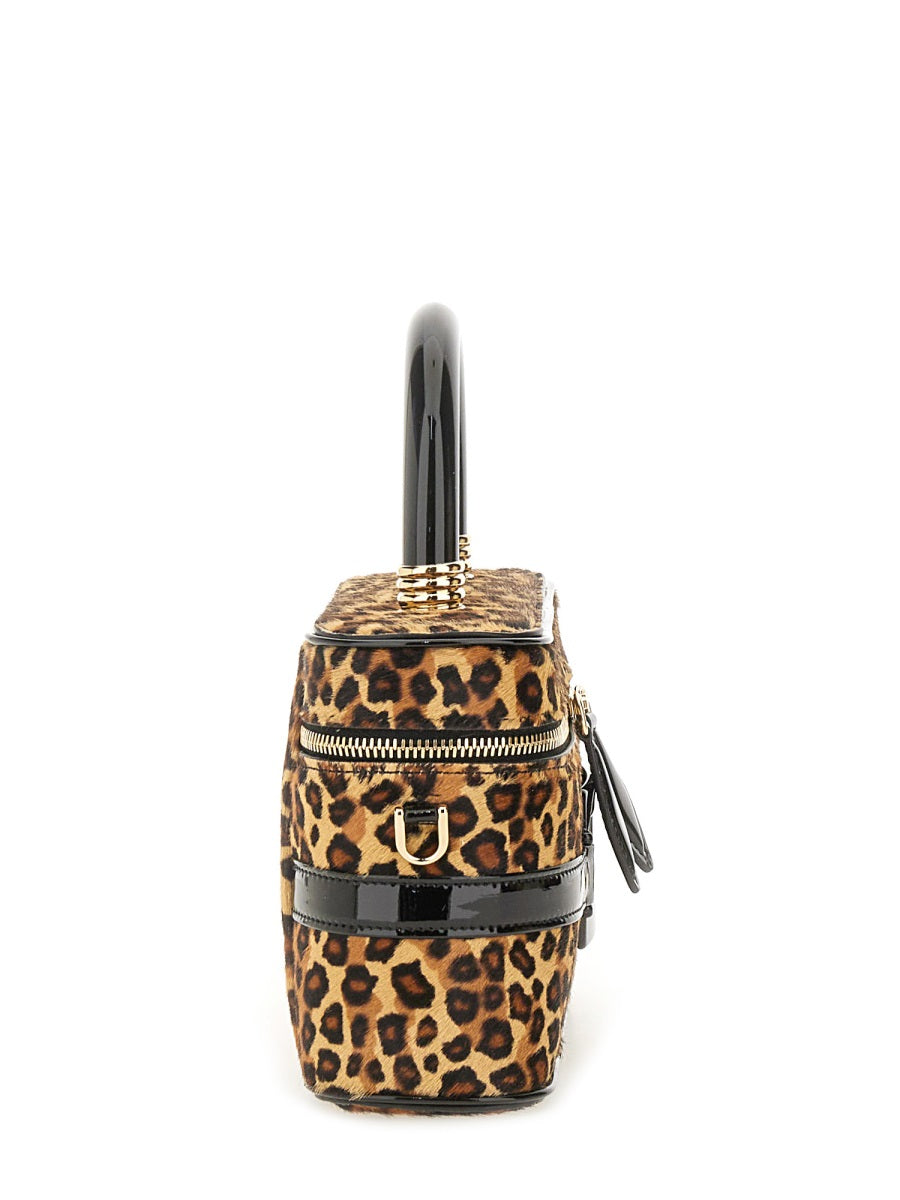 ROGER VIVIER Belle Vivier Vanity Mini Handbag - Leopard Print