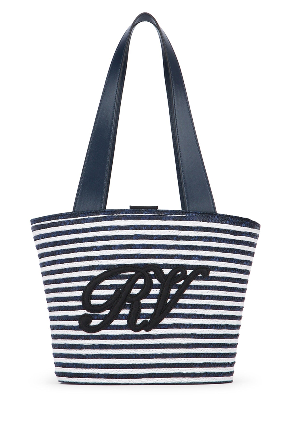 ROGER VIVIER Mini Straw Panier Handbag