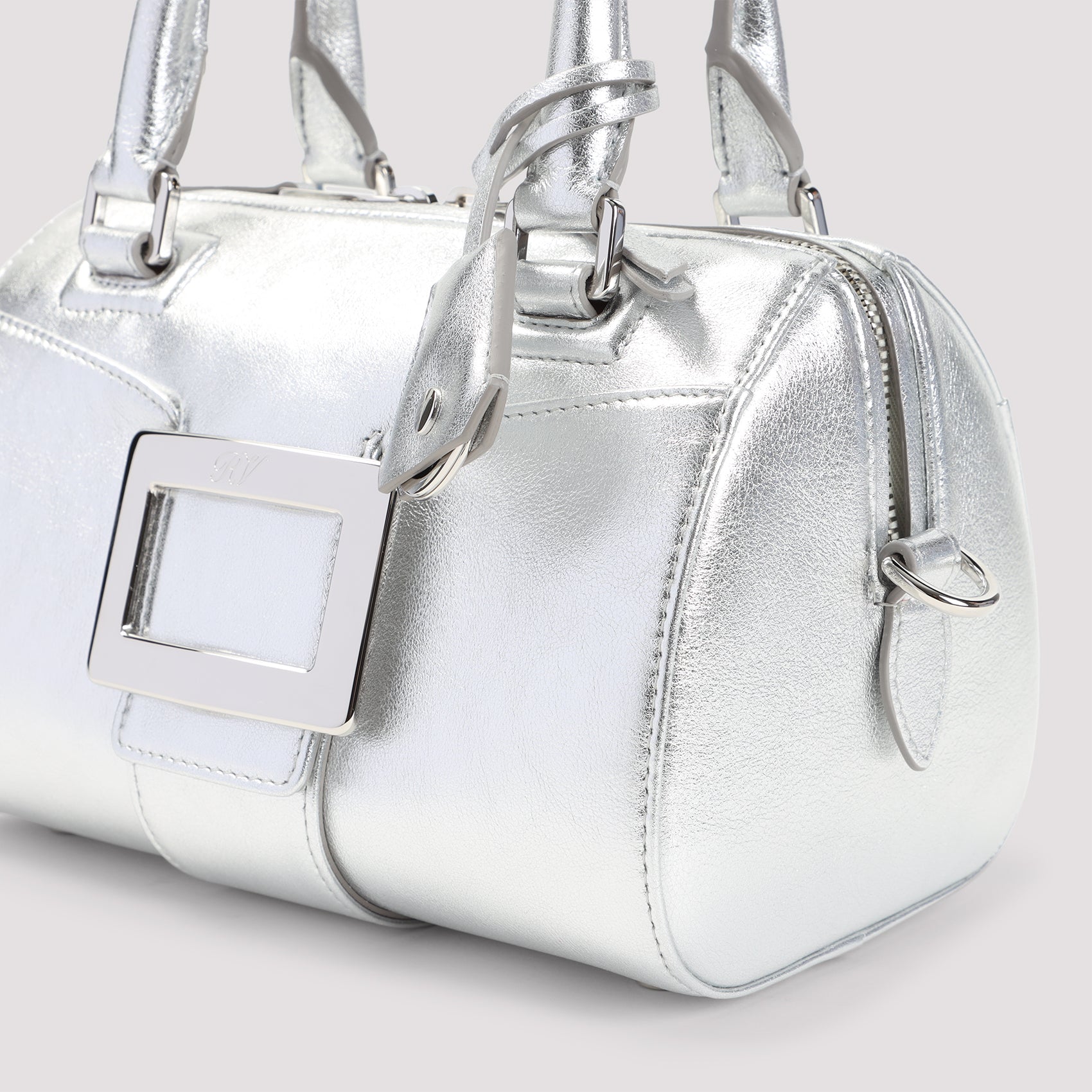 ROGER VIVIER Mini Bowling Handbag with Elegant Bow Detail