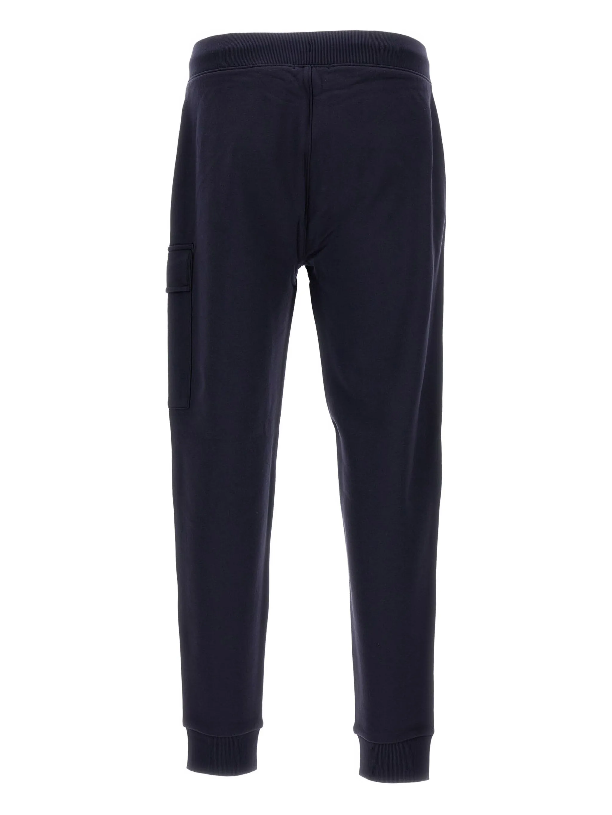 C.P.COMPANY Men's Fleece Cargo Pants with Drawstring Waist