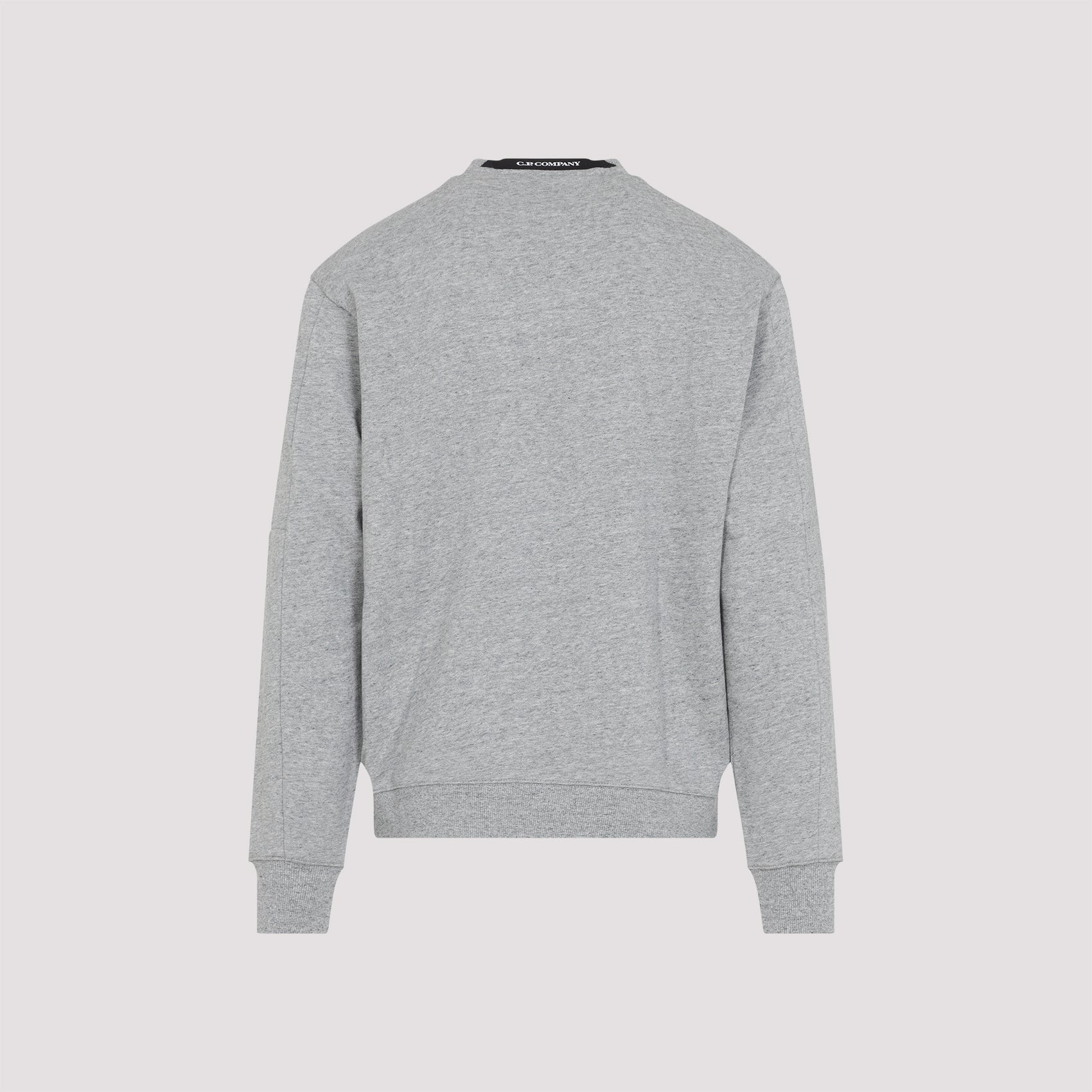 C.P.COMPANY Men's Crewneck Sweatshirt with Zip Pocket and Lens