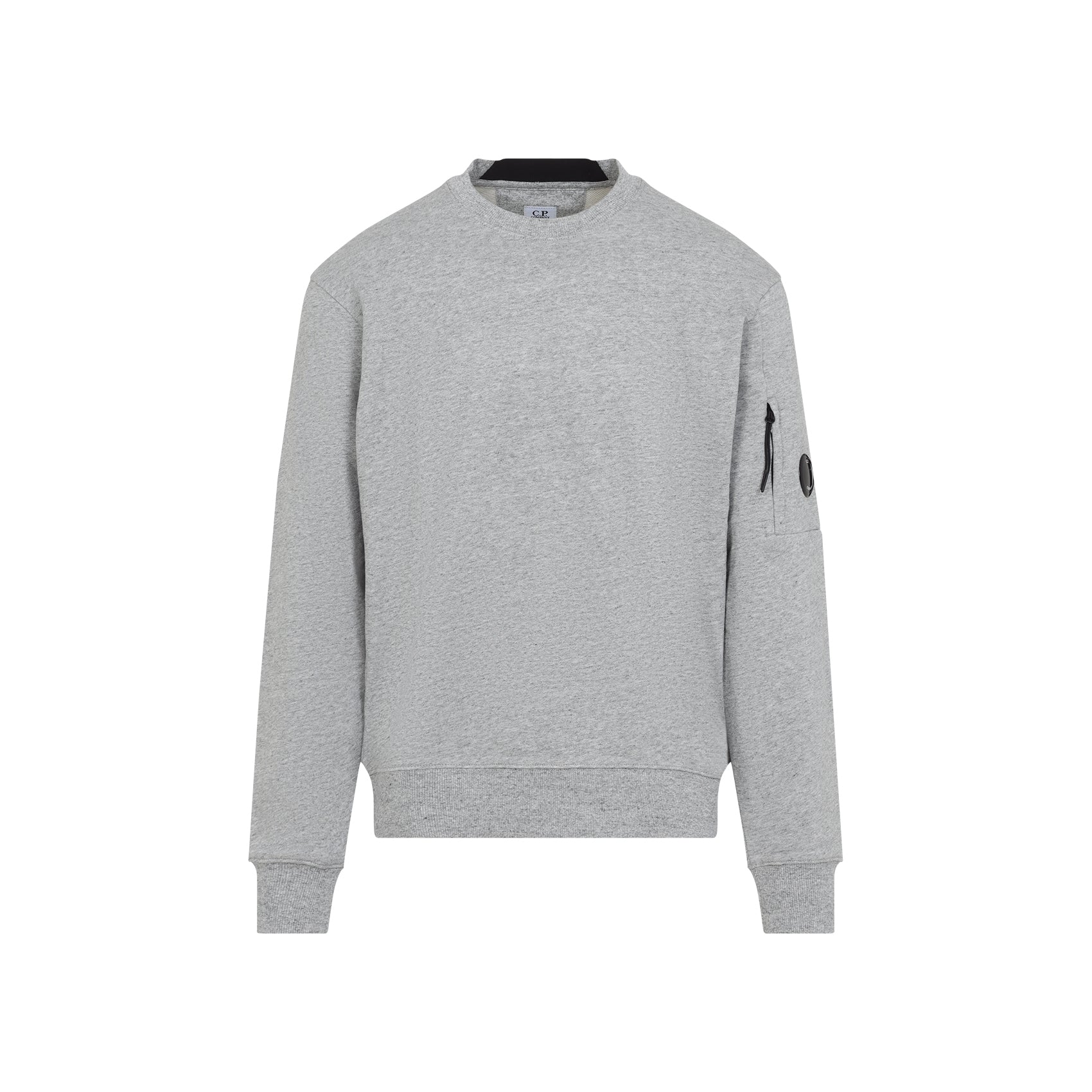 C.P.COMPANY Crew-Neck Sweatshirt with Lens Detail