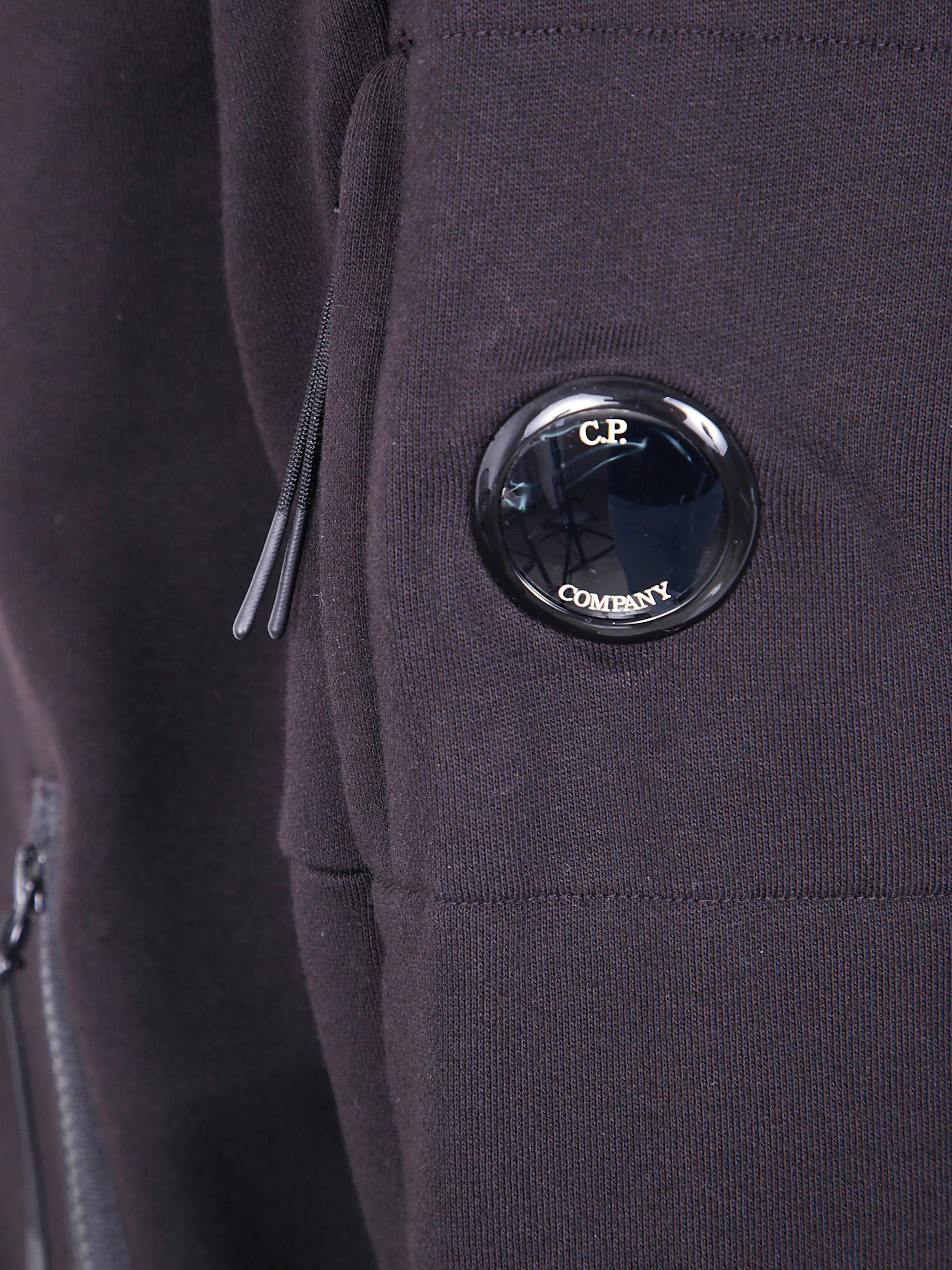 C.P.COMPANY Hooded Sweatshirt in Diagonal Raised Fleece