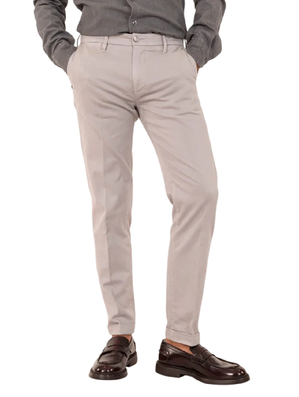 RE-HASH Slim Fit Chinos - Medium-High Waist