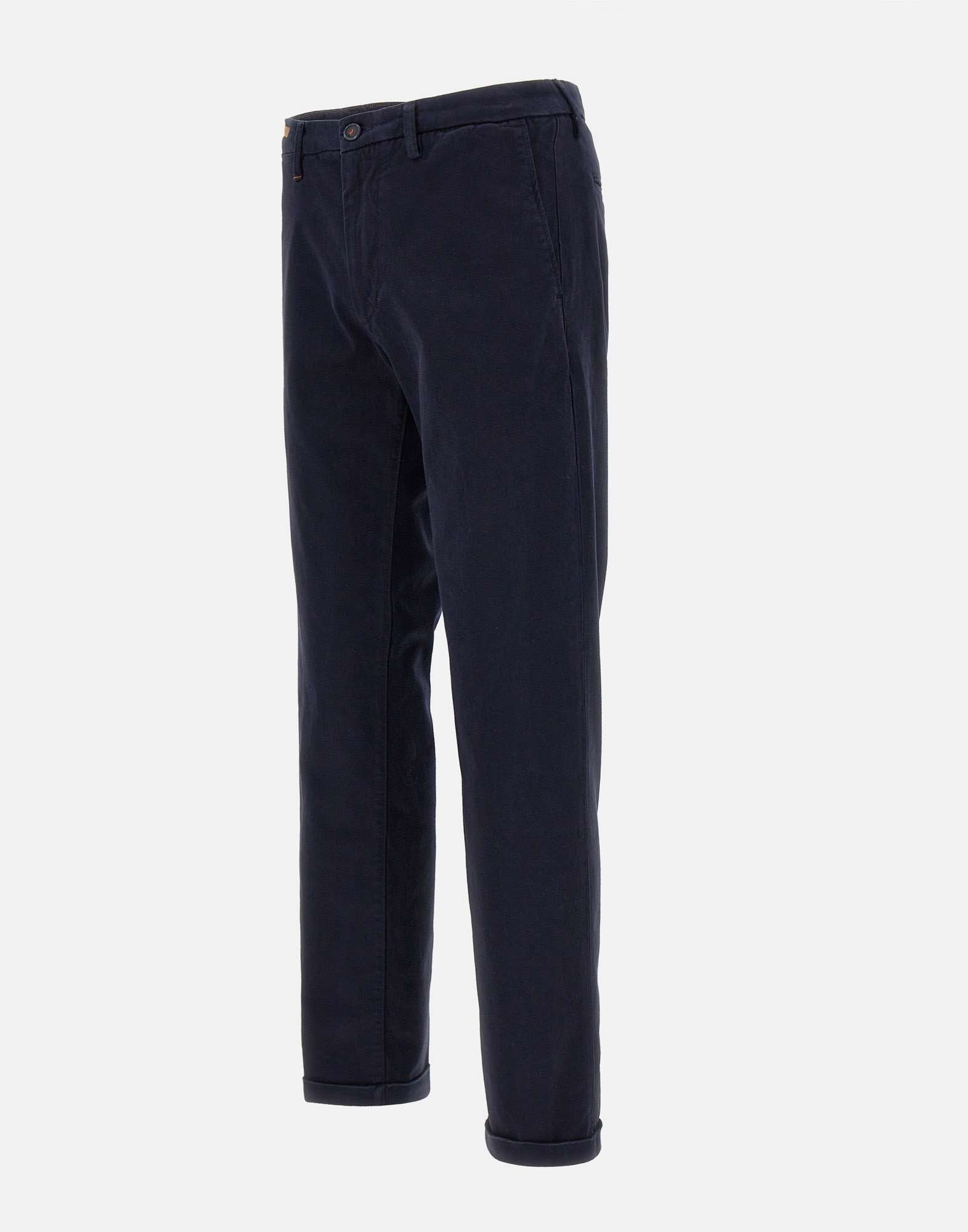 RE-HASH Slim-Fit Trousers with Cuff Detail for Men
