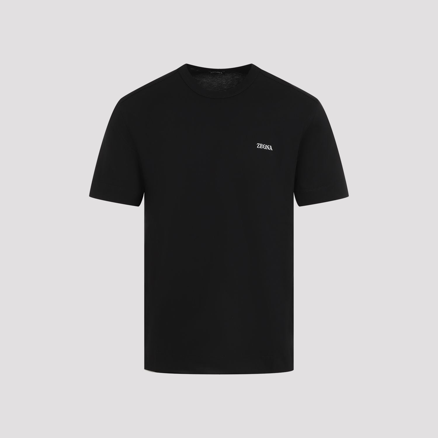 ZEGNA Classic Black Cotton T-Shirt for Men