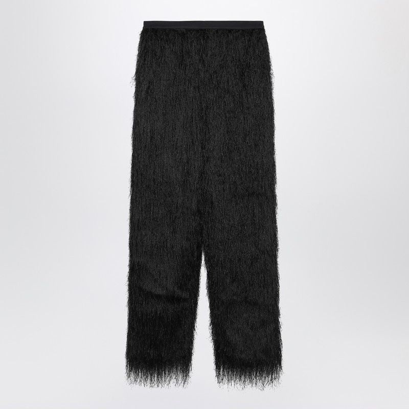 LOULOU STUDIO Reed Fringed Trousers - Straight Fit, Mid-Rise