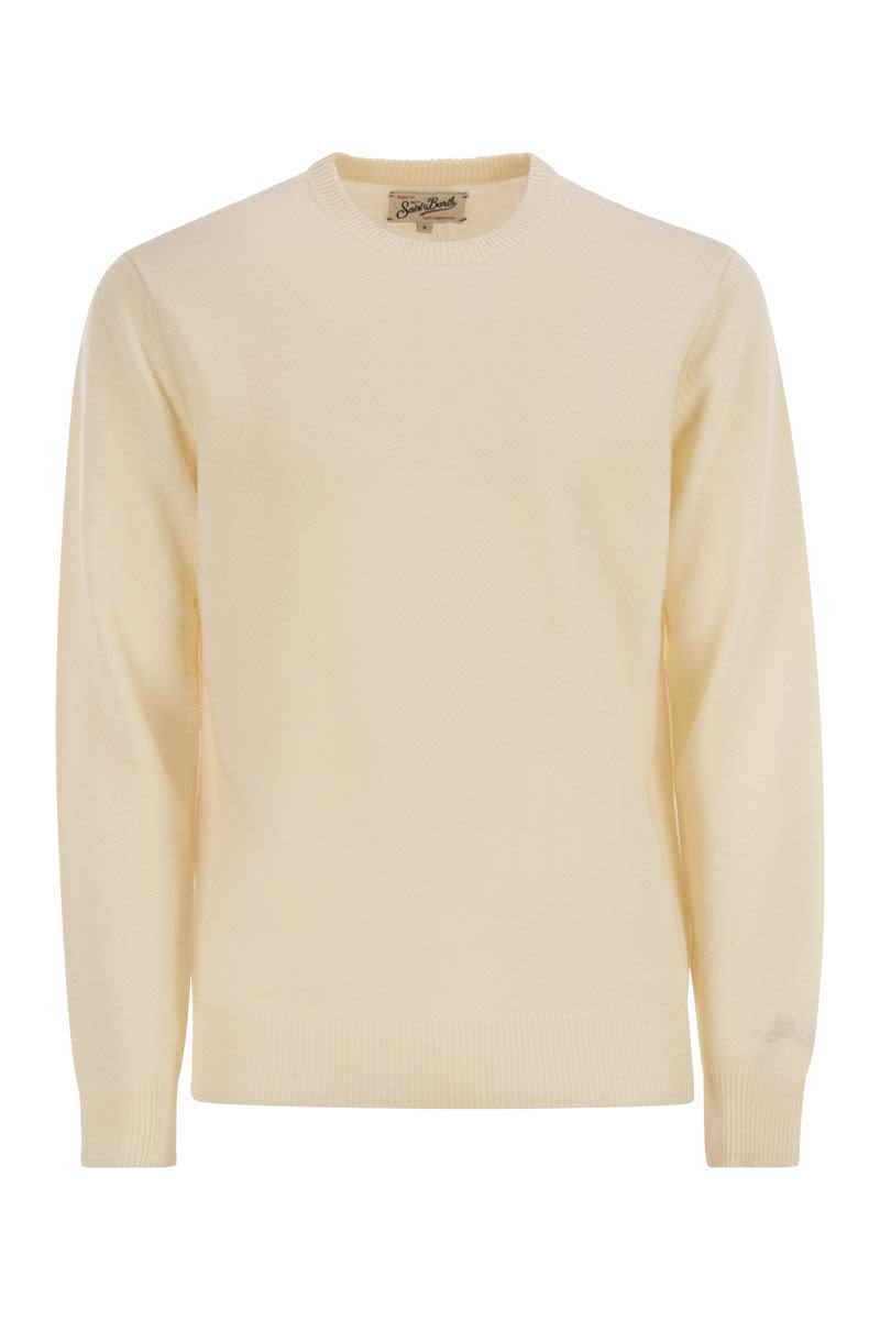 MC2 SAINT BARTH Men's Lambswool Crew Neck Jumper