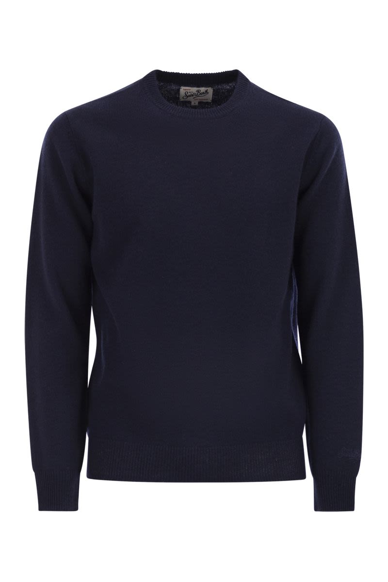 MC2 SAINT BARTH Men's Lambswool Crew Neck Jumper