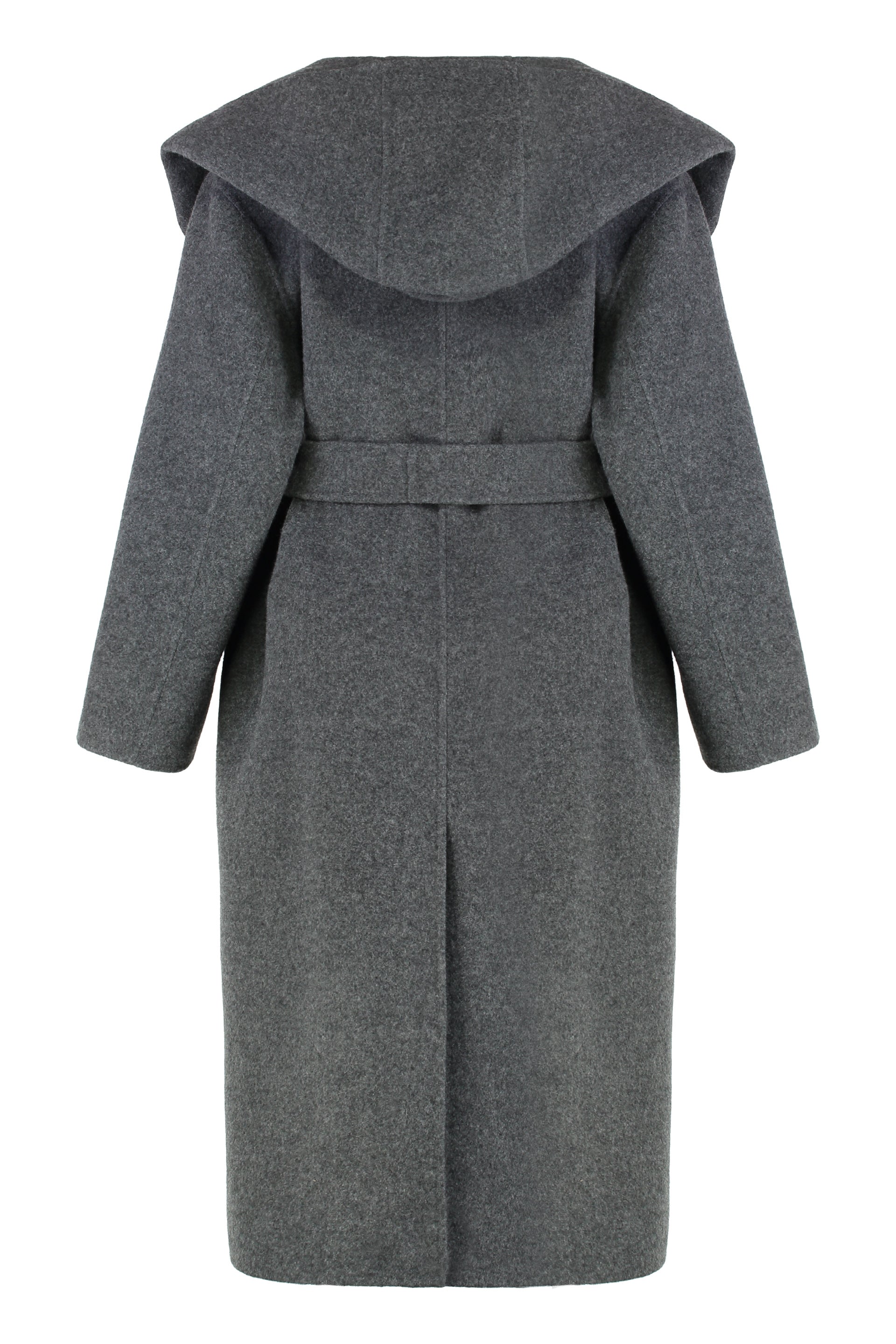 S MAX MARA Elegant Wool and Cashmere Hooded Jacket for Women