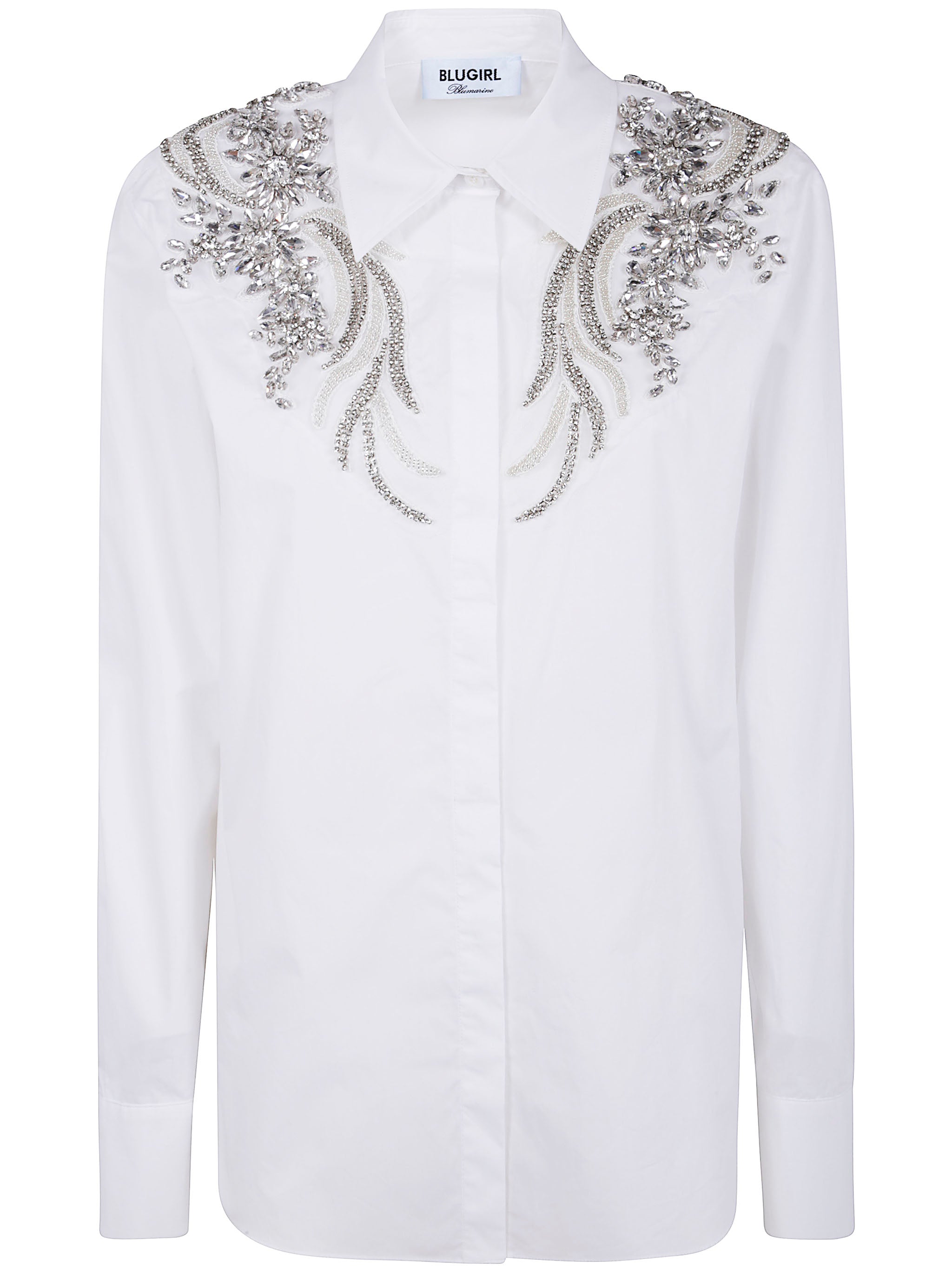 BLUGIRL Regular Fit Patch Shirt for Women