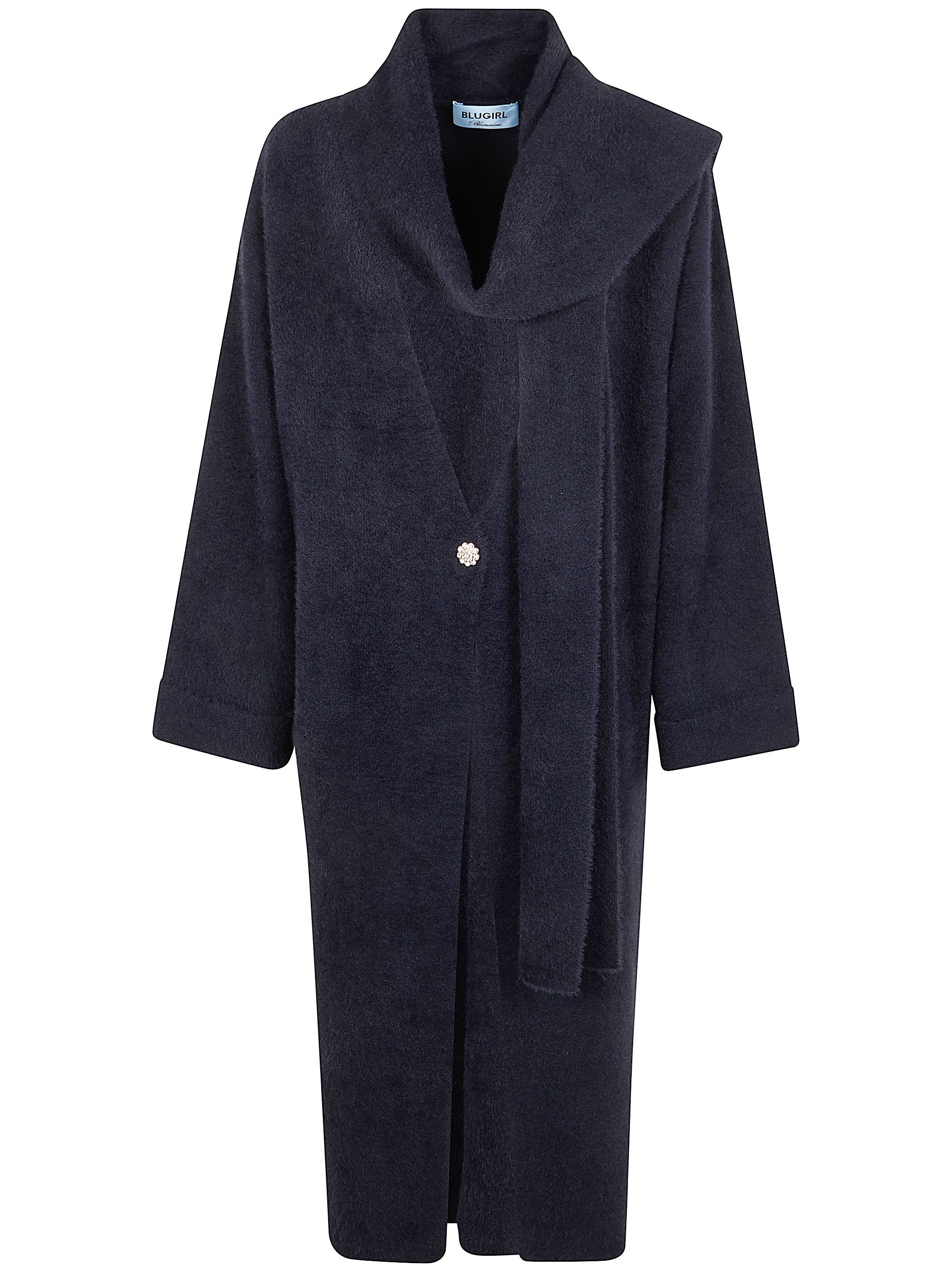 BLUGIRL Fur Long Knit Cardigan