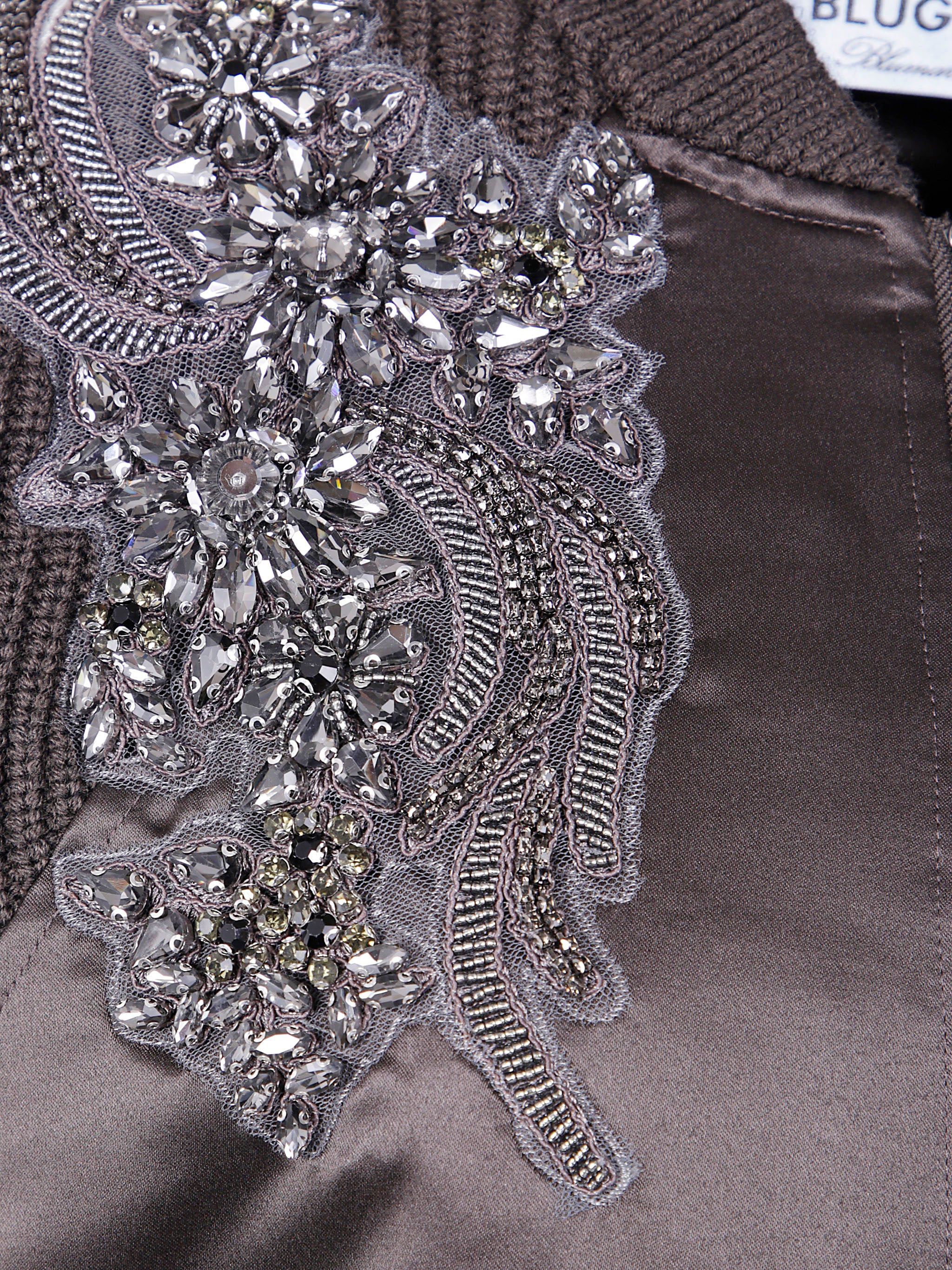 BLUGIRL Women's Blend Wool & Nylon Bomber Jacket