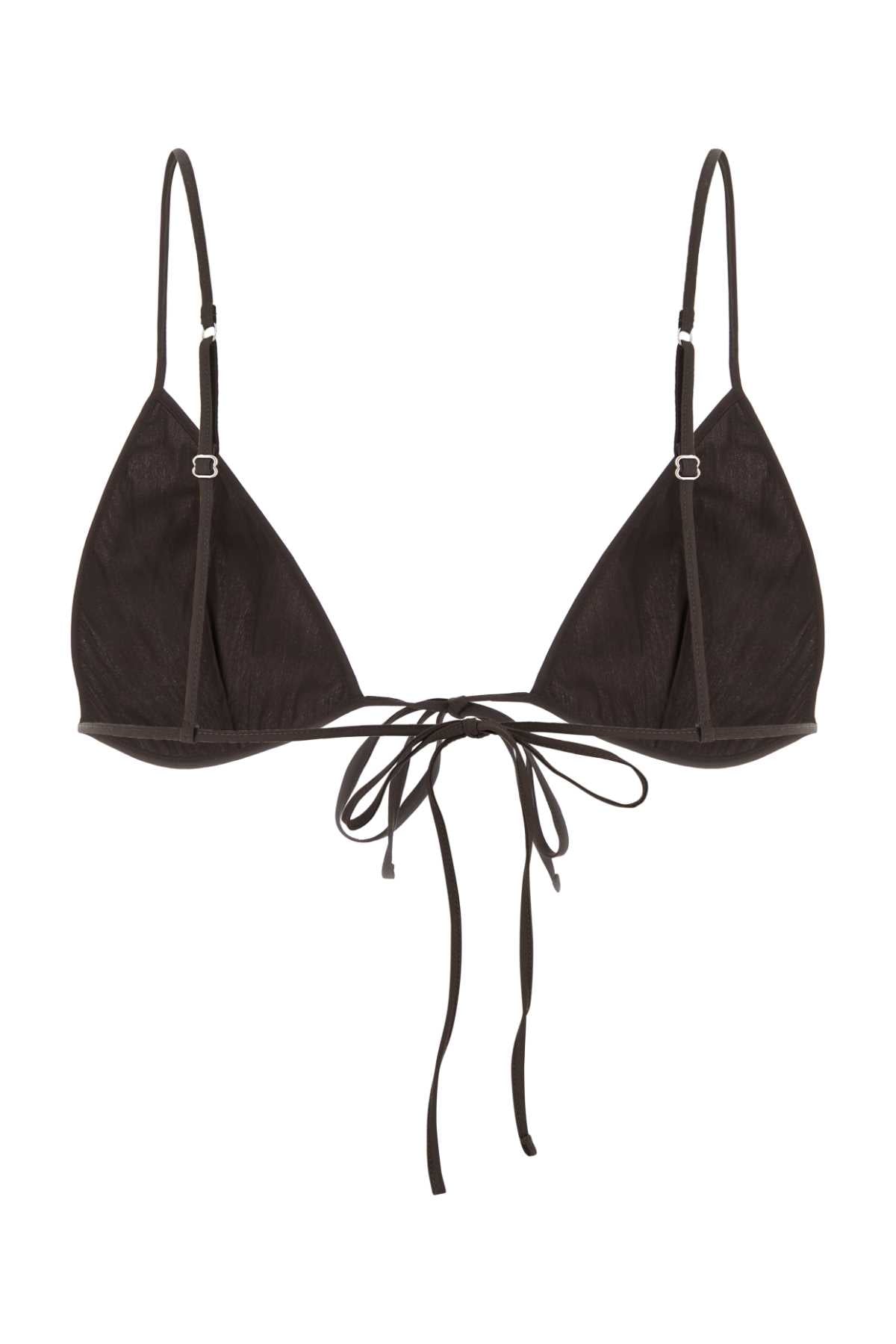 PRADA Brown Stretch Poplin Bra