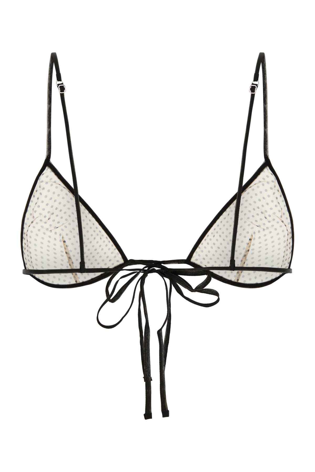 PRADA Printed Chiffon Bra for Women - FW25 Collection