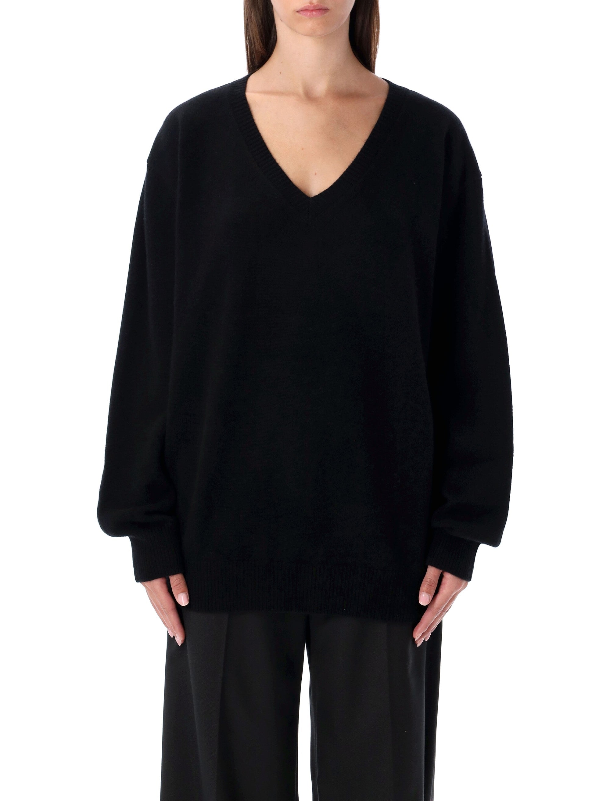 RHEA Oversized V-Neck Wool Cashmere Sweater XS/S