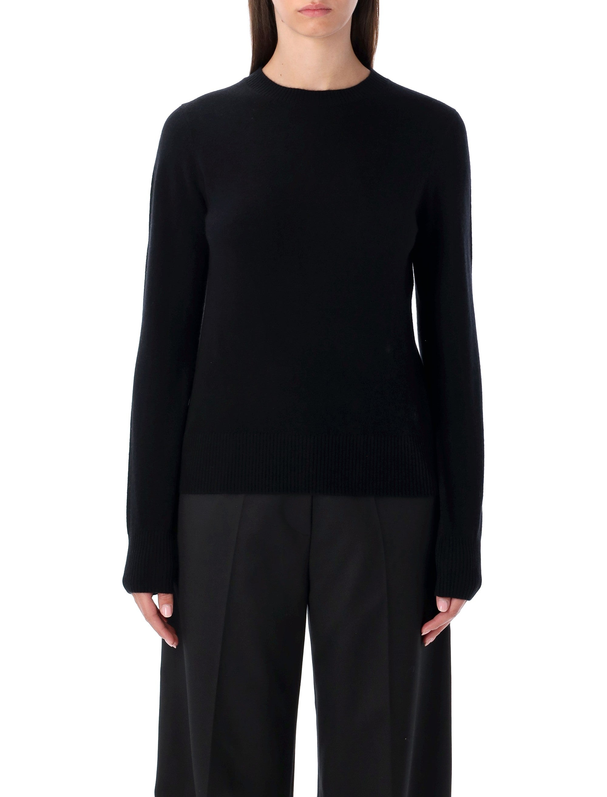 RHEA Slim Fit Wool Cashmere Crewneck Sweater - Size S