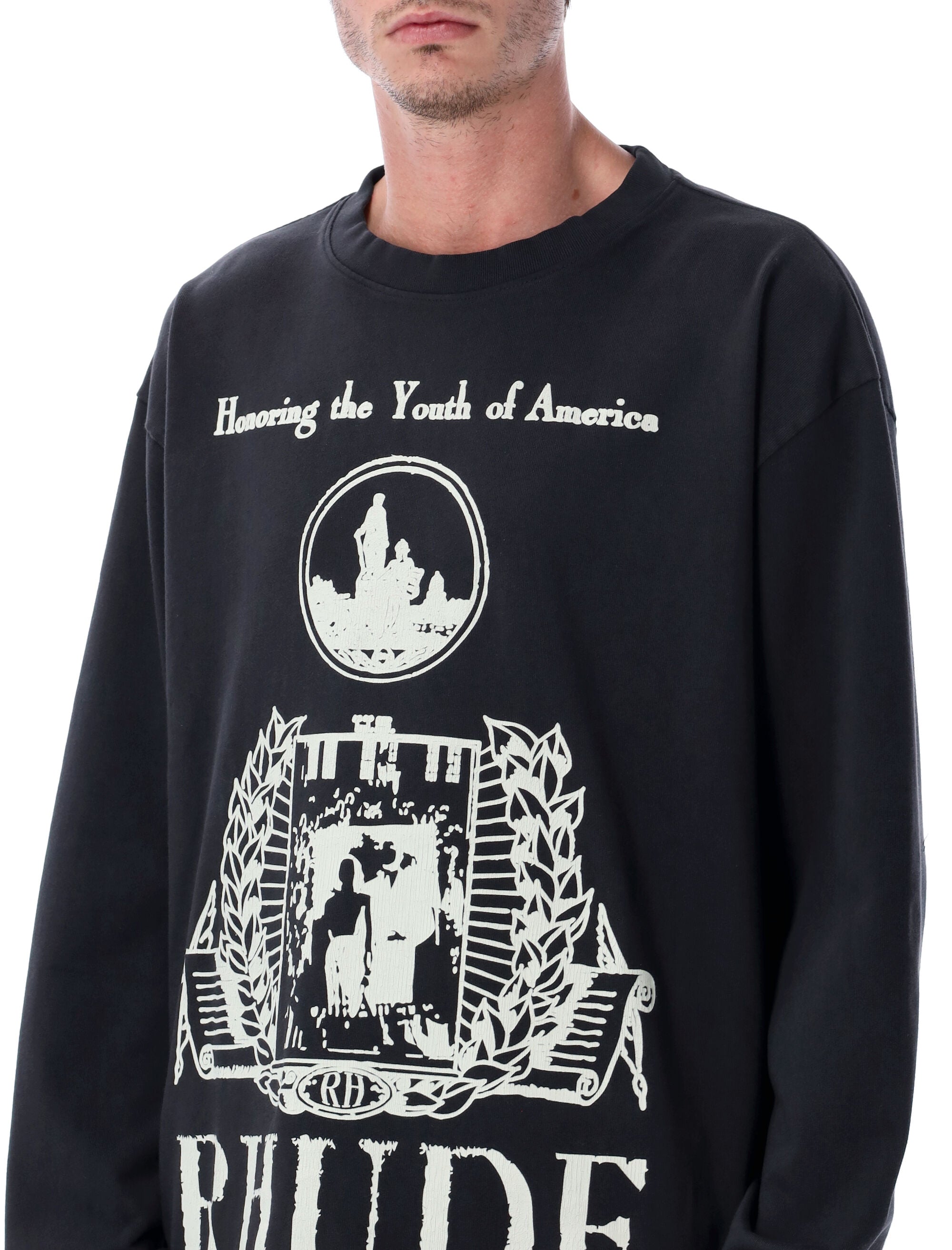 RHUDE Youth of America Oversized Long Sleeve T-Shirt - Size L