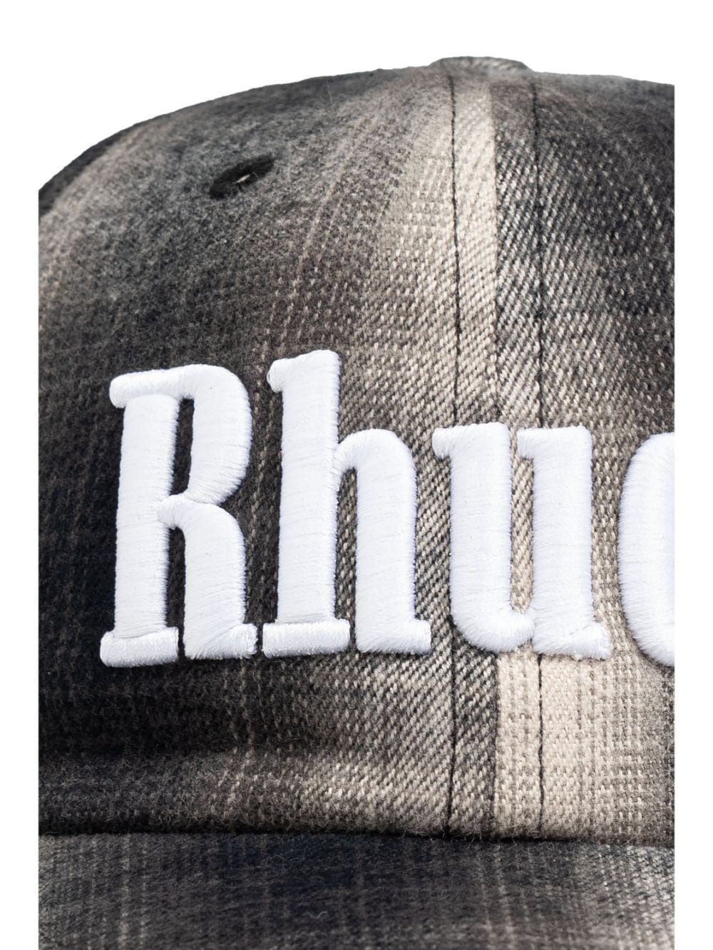 RHUDE Logo Flannel 6-Panel Hat