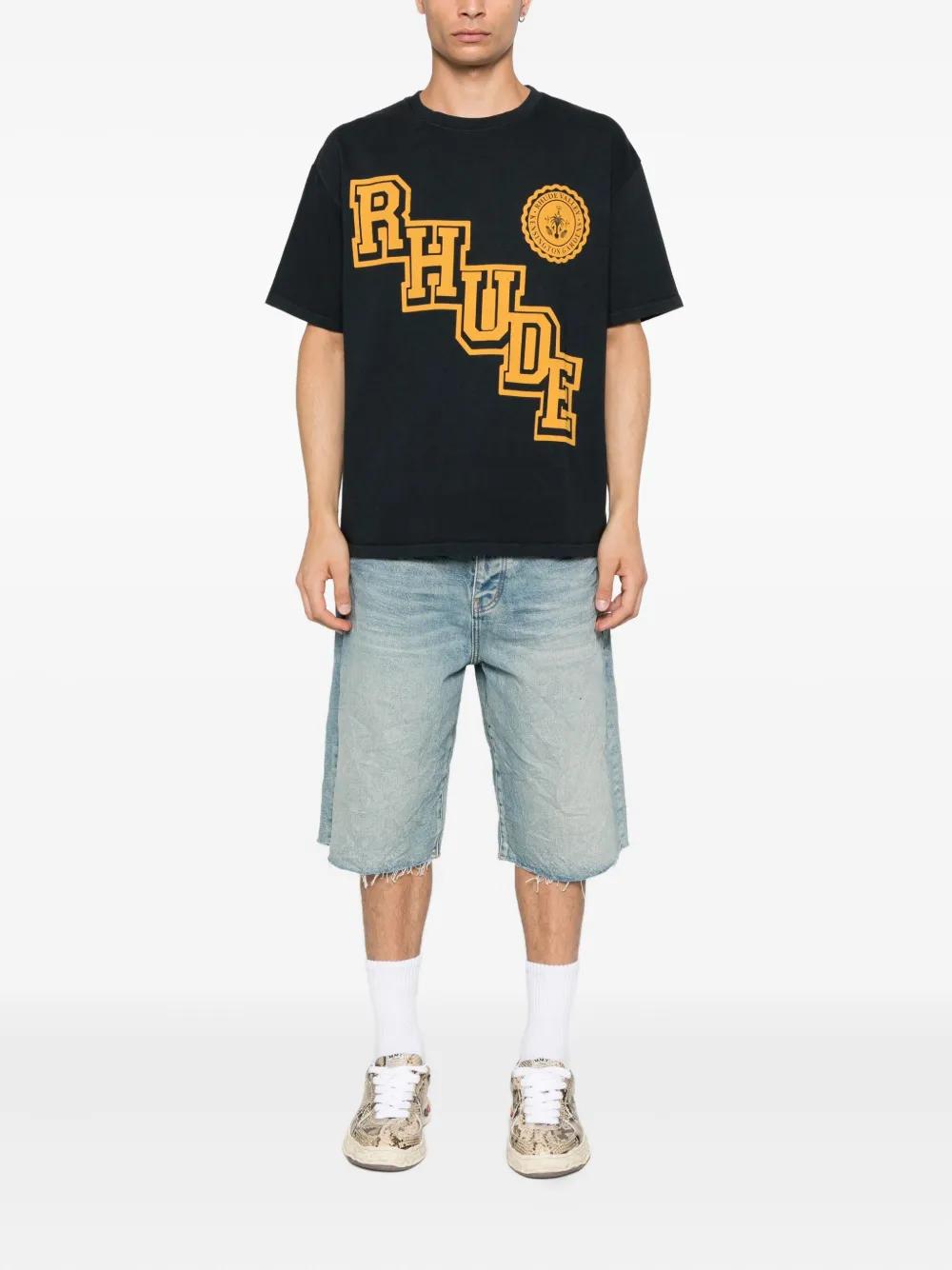 RHUDE Diagonal Logo Graphic Tee - Fall/Winter 2025