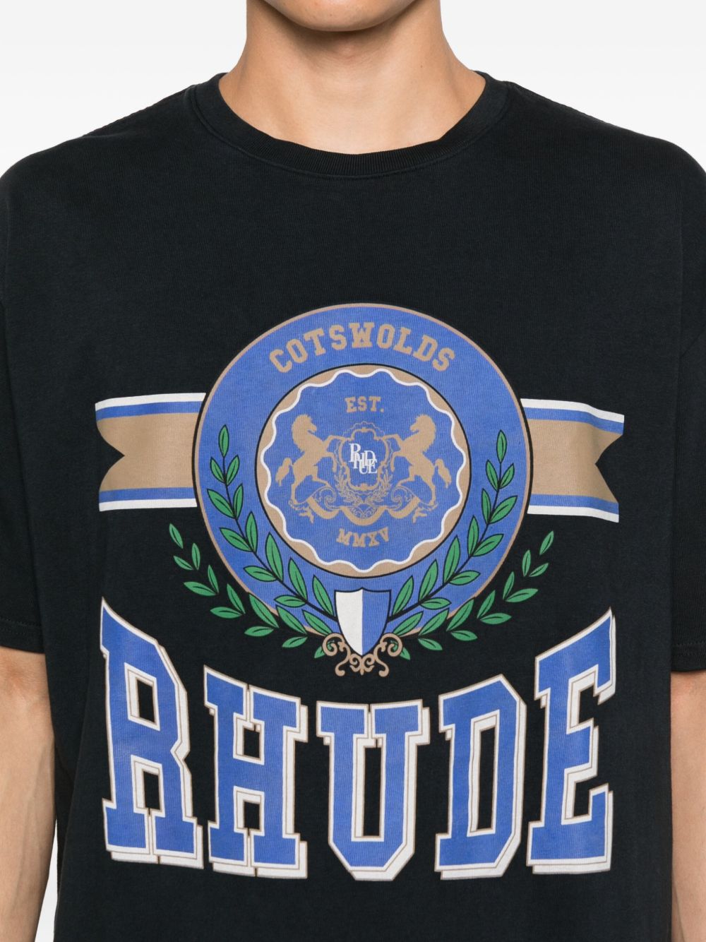 RHUDE Cotswold Crest Crew Neck T-Shirt