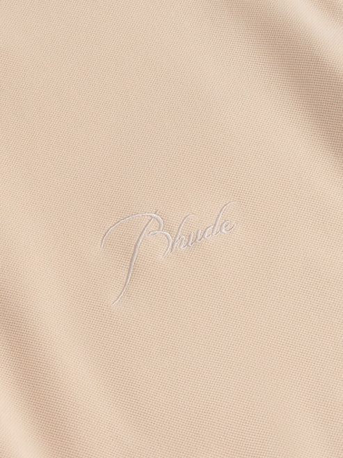 RHUDE Mini Pique Snap Short Sleeve Polo