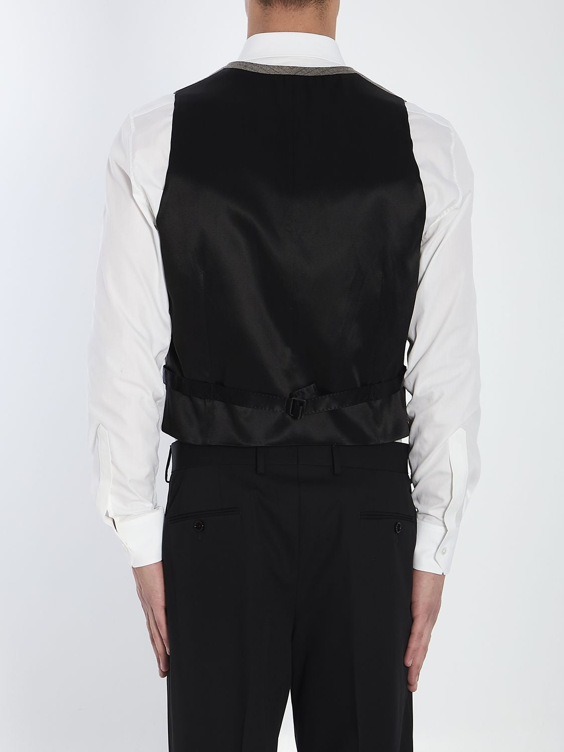 CELINE Striped Flannel Vest - Size 50