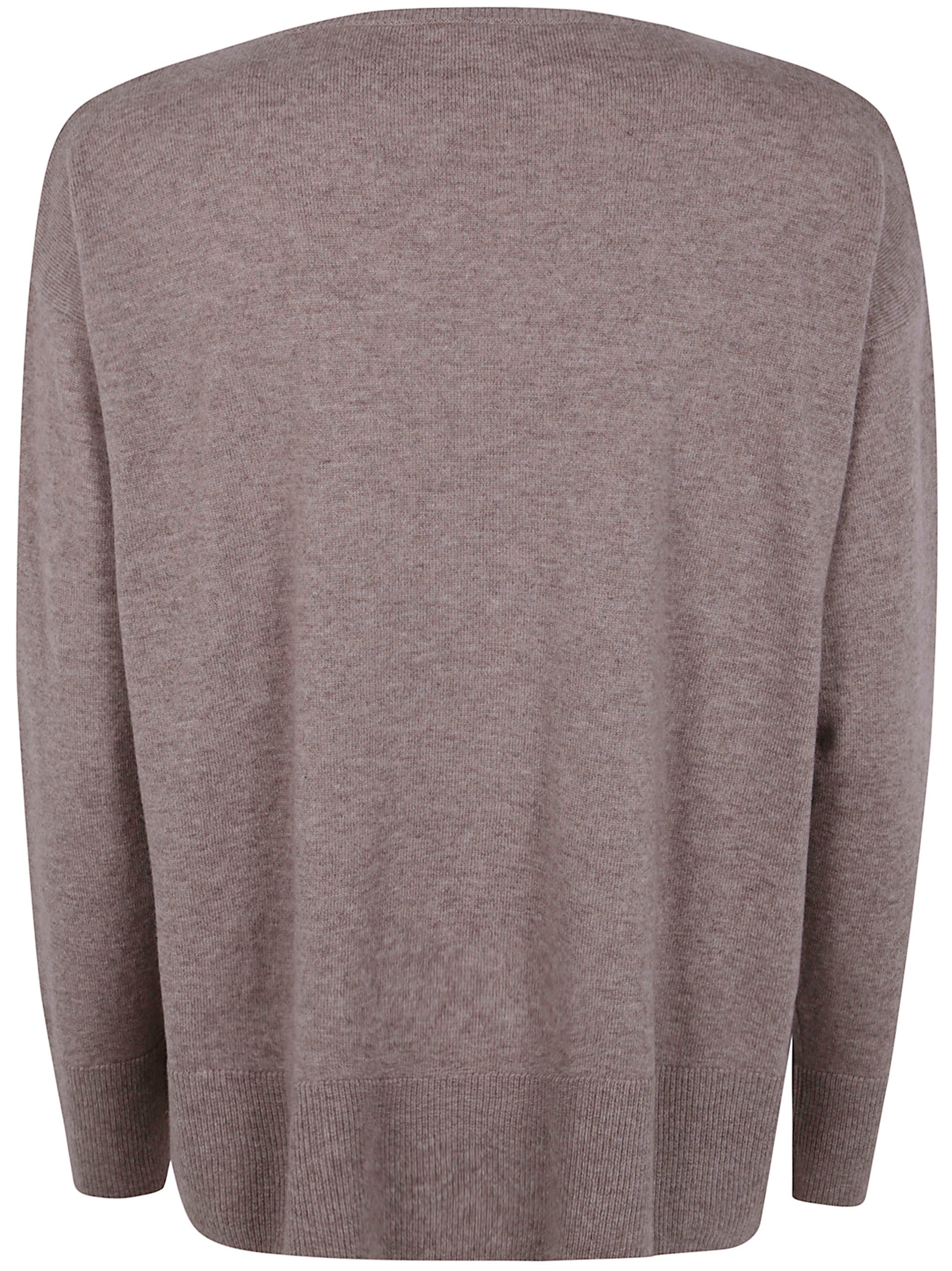 ROSSO PURO Oversized Boat Neck Long Sleeve Sweater