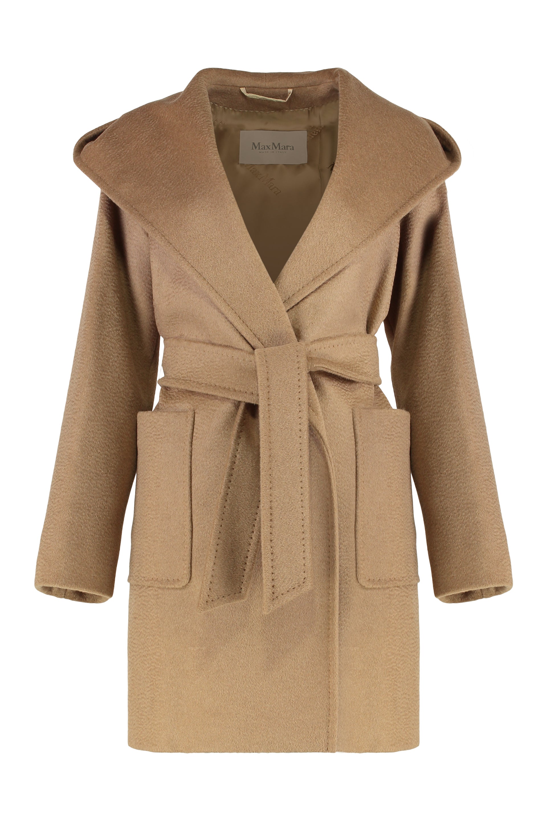 MAX MARA Rialto Women’s Hooded Robe Jacket with Long Sleeves