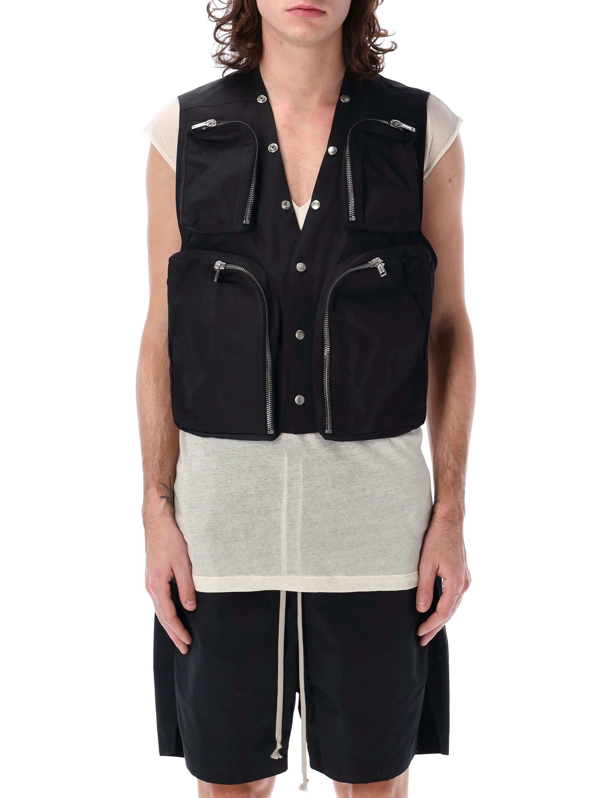 RICK OWENS Cargo Vest - Sleek Sleeveless Design for Men