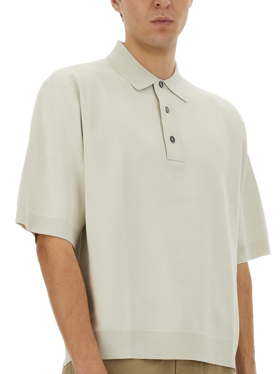 STUDIO NICHOLSON Men's Knit Polo - Size L