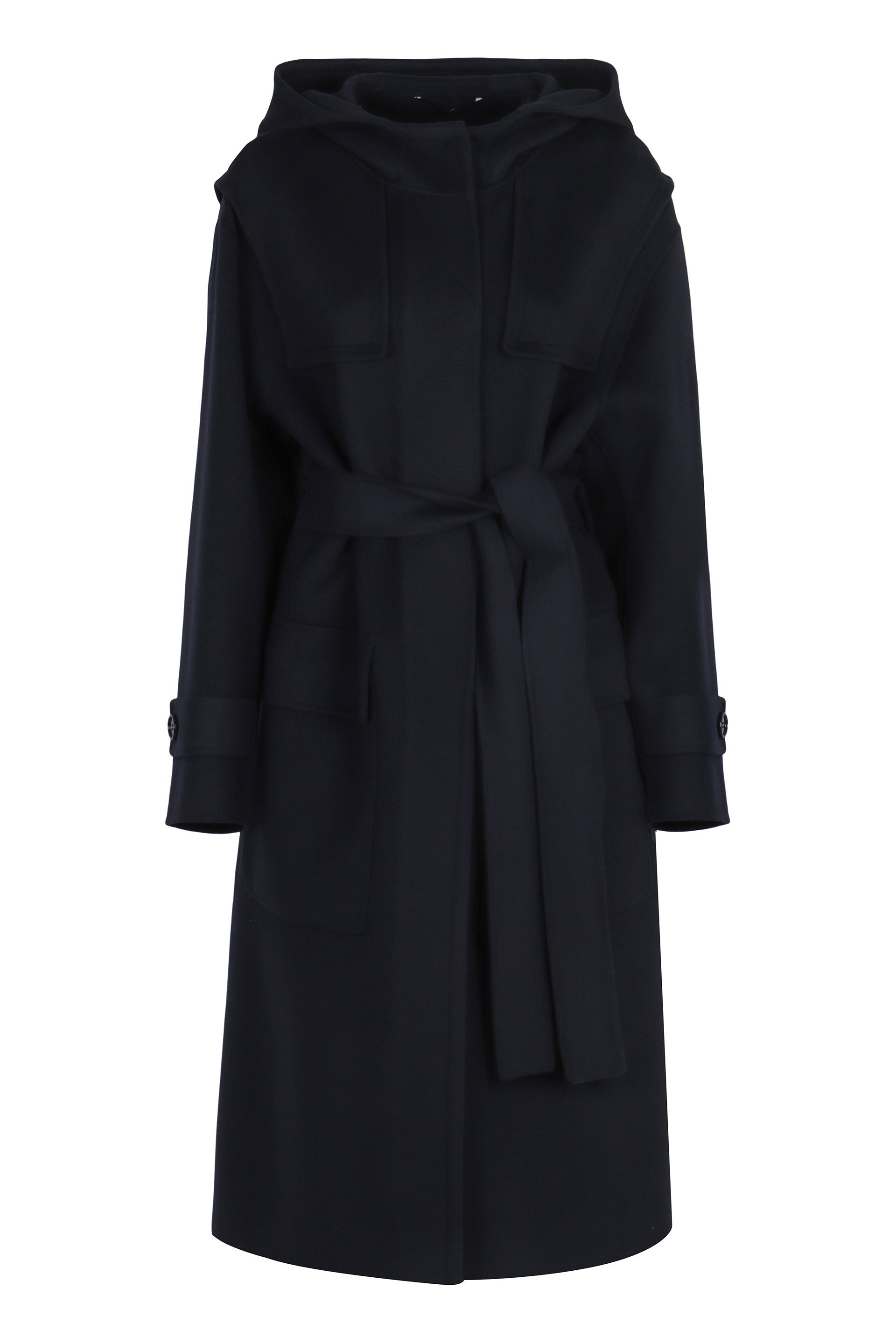 S MAX MARA Oversized Wool Double Parka Jacket