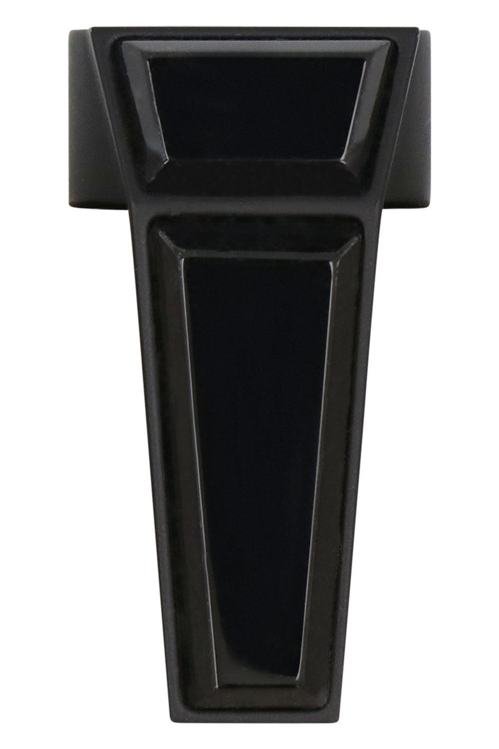 RICK OWENS Elegant Brass Ring with Decorative Stone - 1.6 cm Diameter