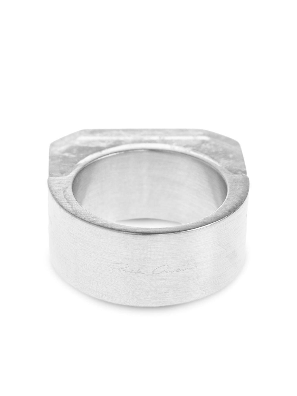 RICK OWENS Double Crystal Hollywood Ring - Men's Fashion Accessory
