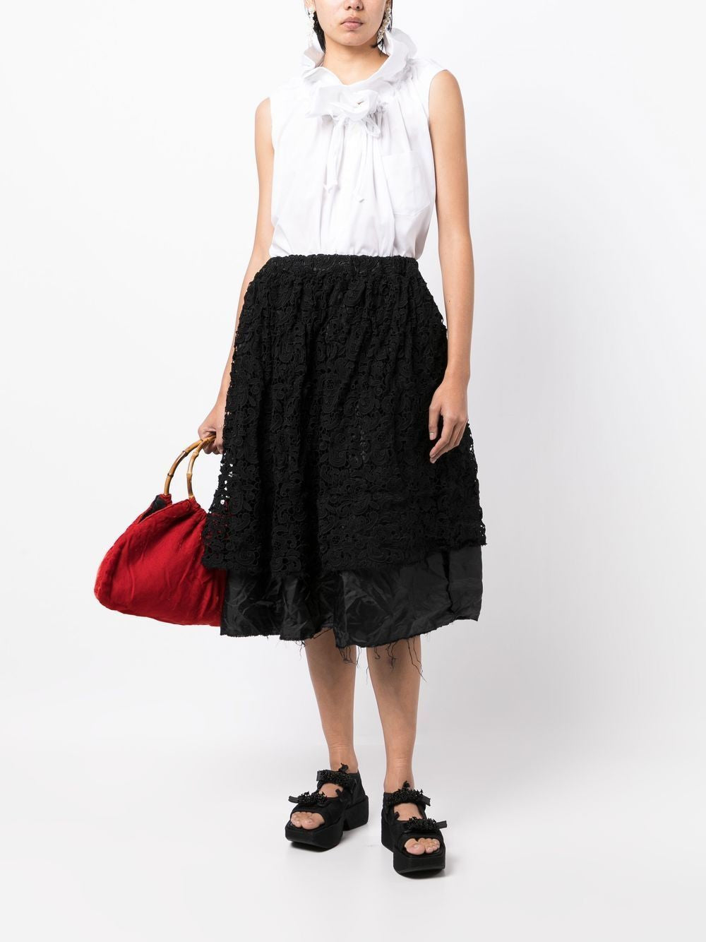 COMME DES GARÇONS Flared Mid-Length Skirt for Women