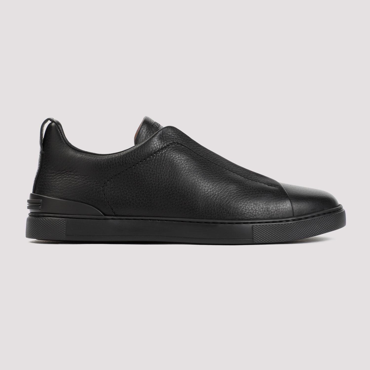 ZEGNA Triple Stitch Leather Sneakers for Men