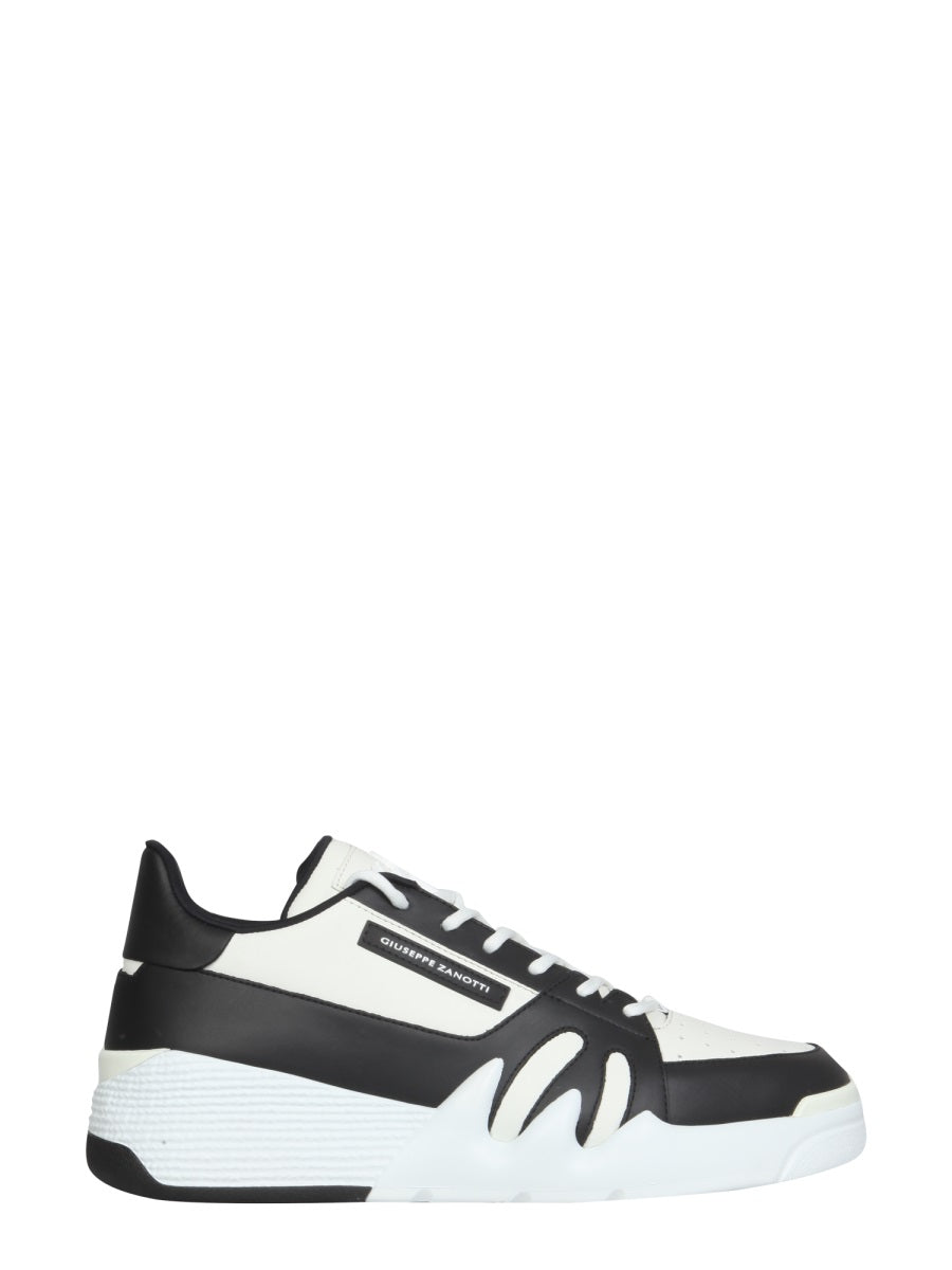 GIUSEPPE ZANOTTI Men's Leather Talon Sneakers with 5 CM Rubber Sole