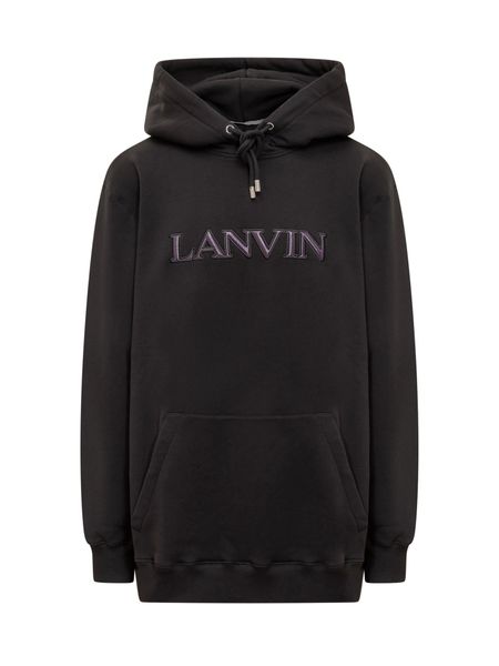 LANVIN Embroidered Drawstring Hoodie (Men's)