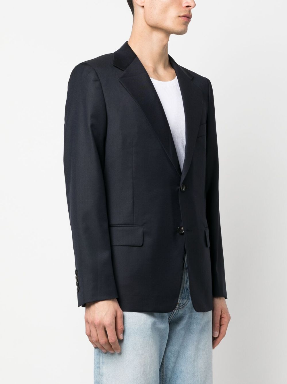 LANVIN Single-Breasted Virgin Wool Blazer
