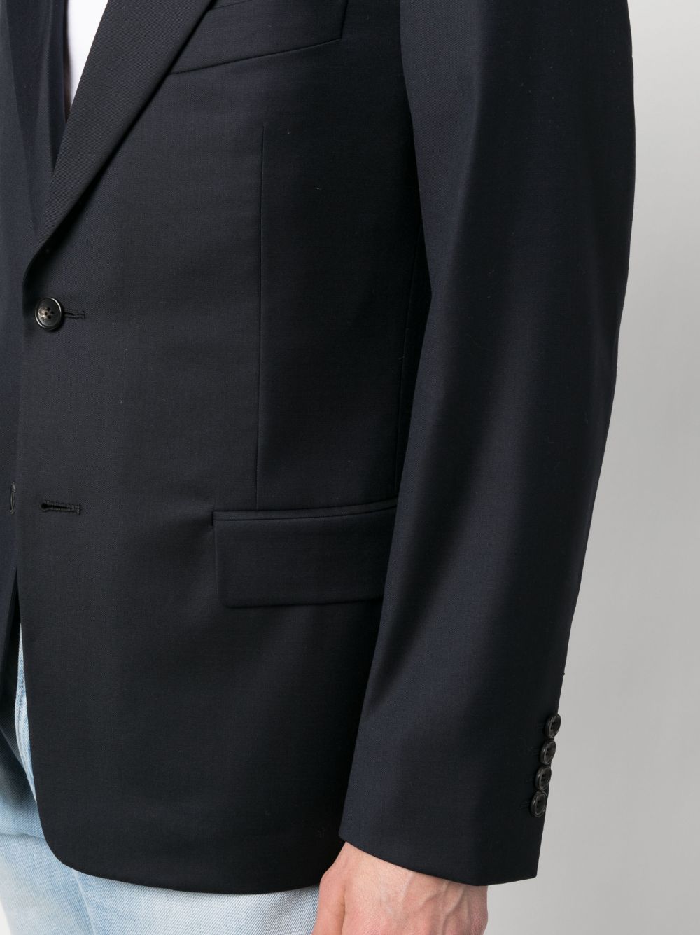 LANVIN Single-Breasted Virgin Wool Blazer