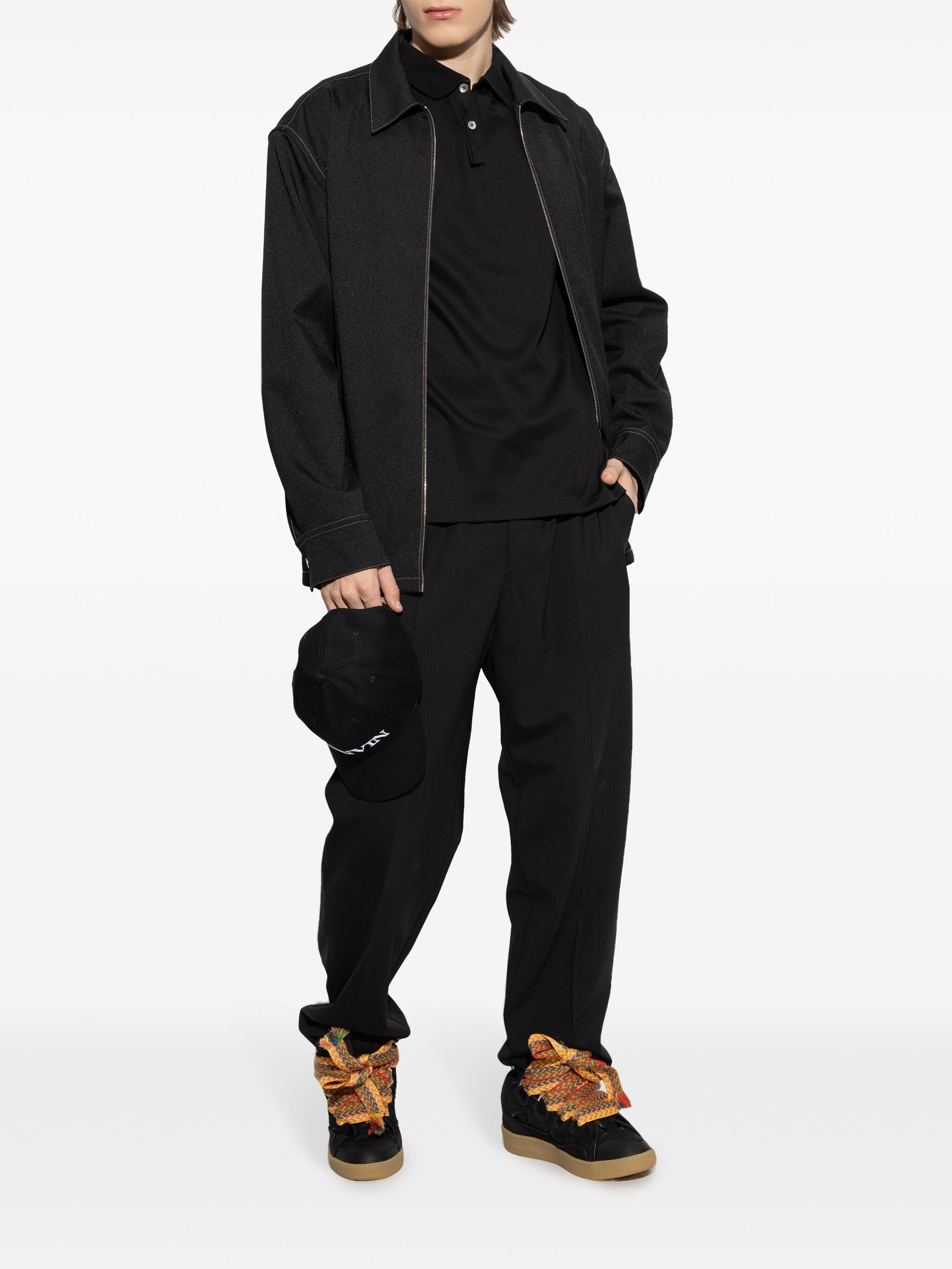 LANVIN Men's Classic Cotton Polo Shirt