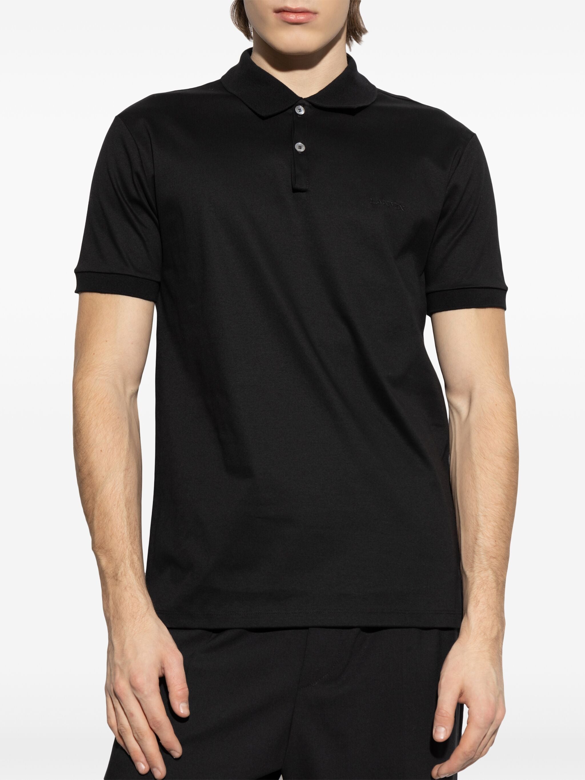 LANVIN Men's Classic Cotton Polo Shirt
