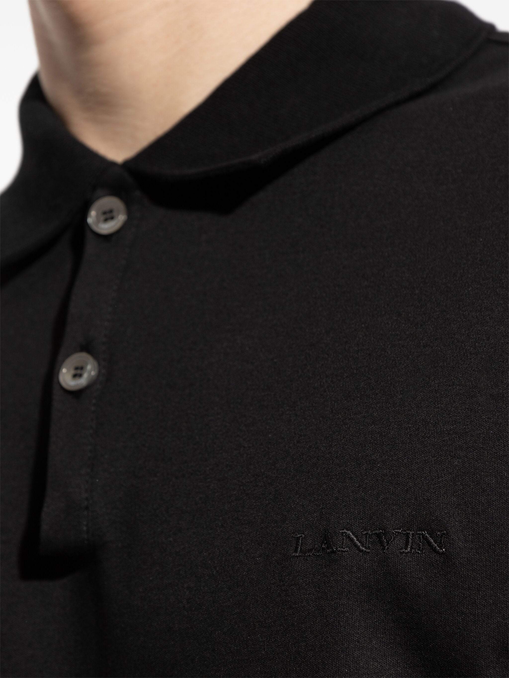 LANVIN Men's Classic Cotton Polo Shirt