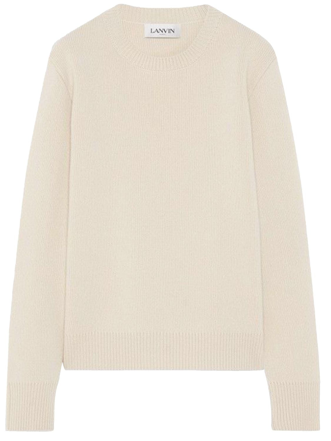 LANVIN Crewneck Wool and Cashmere Sweater - Men's Regular Fit